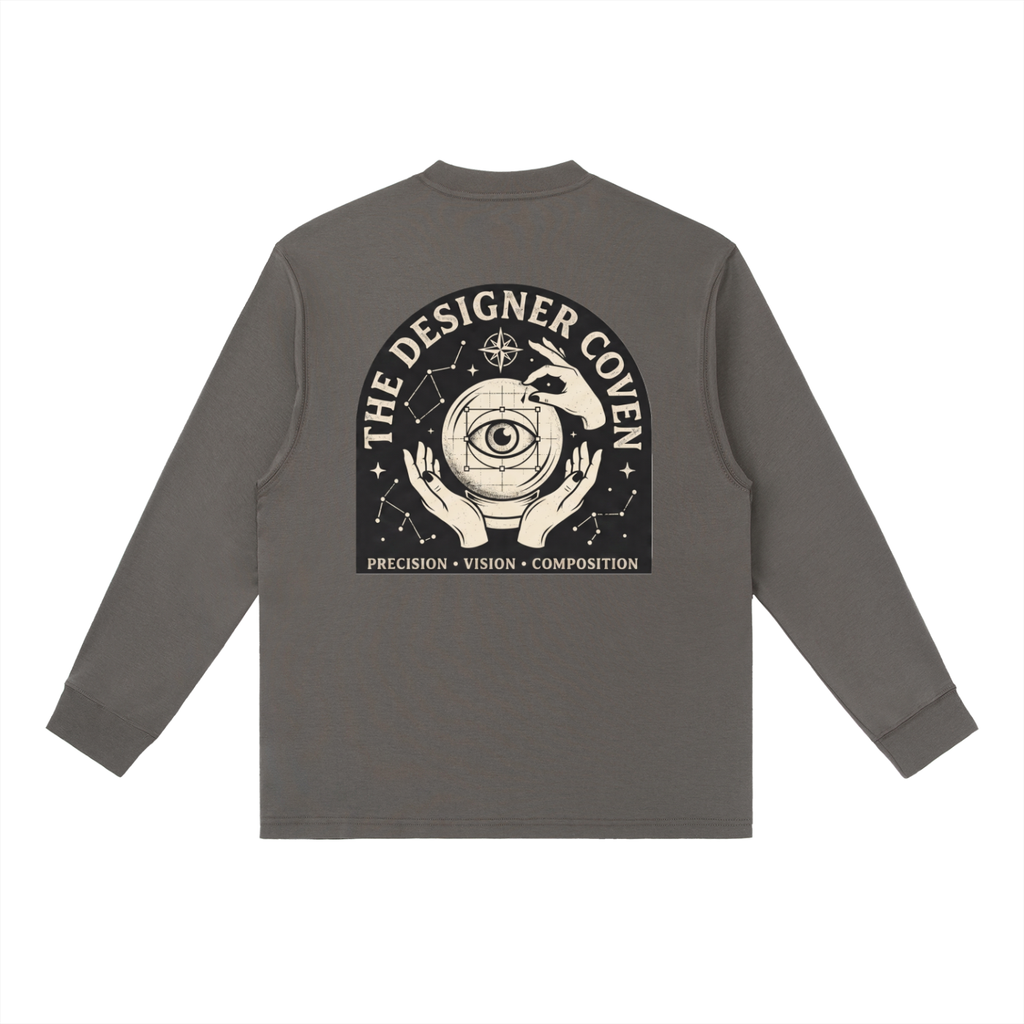 The Designer Coven | Essential Crewneck Long-Sleeve T-Shirt