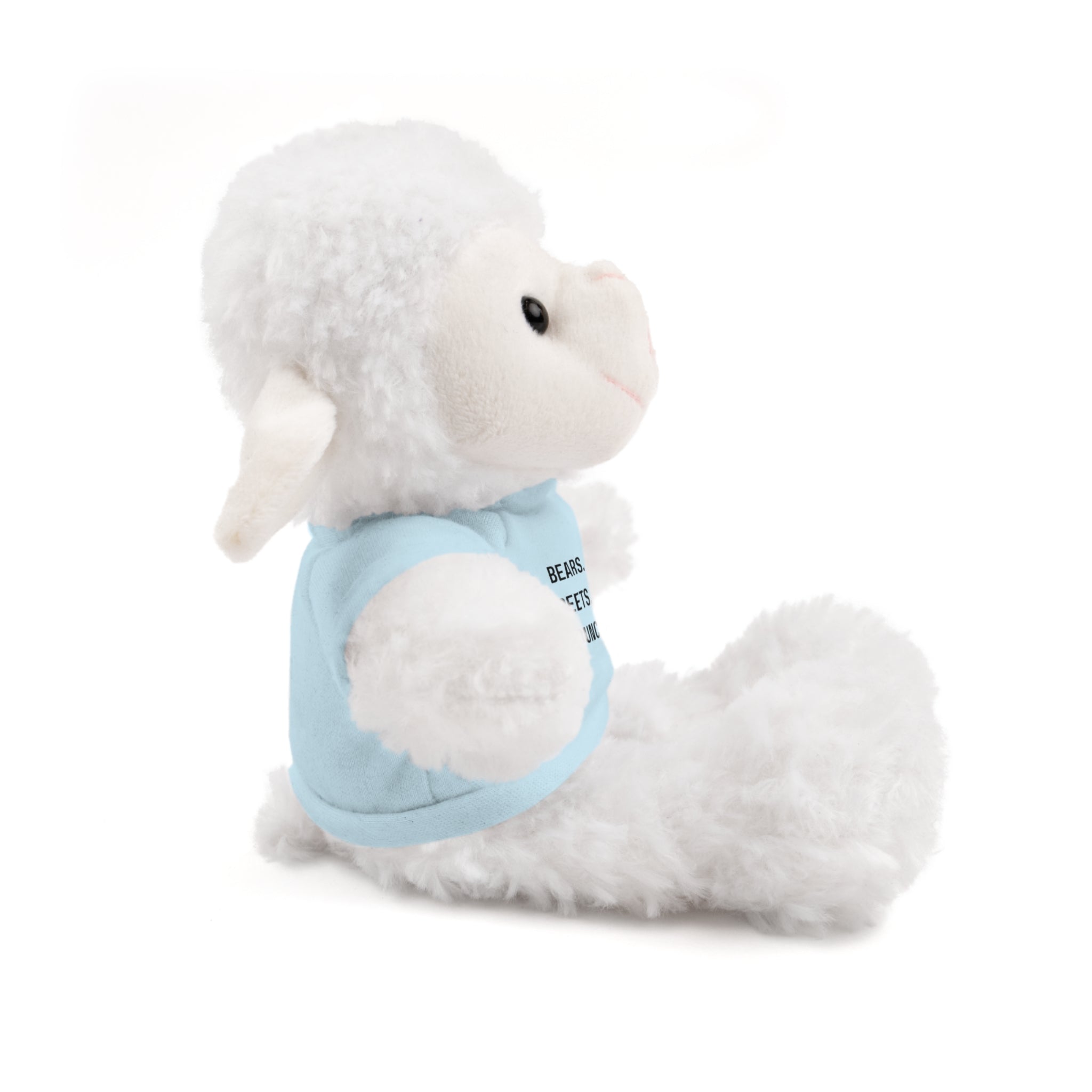 Bears. Beets. Bounce Rates. | Plush Stuffed Toy with Graphic Tee