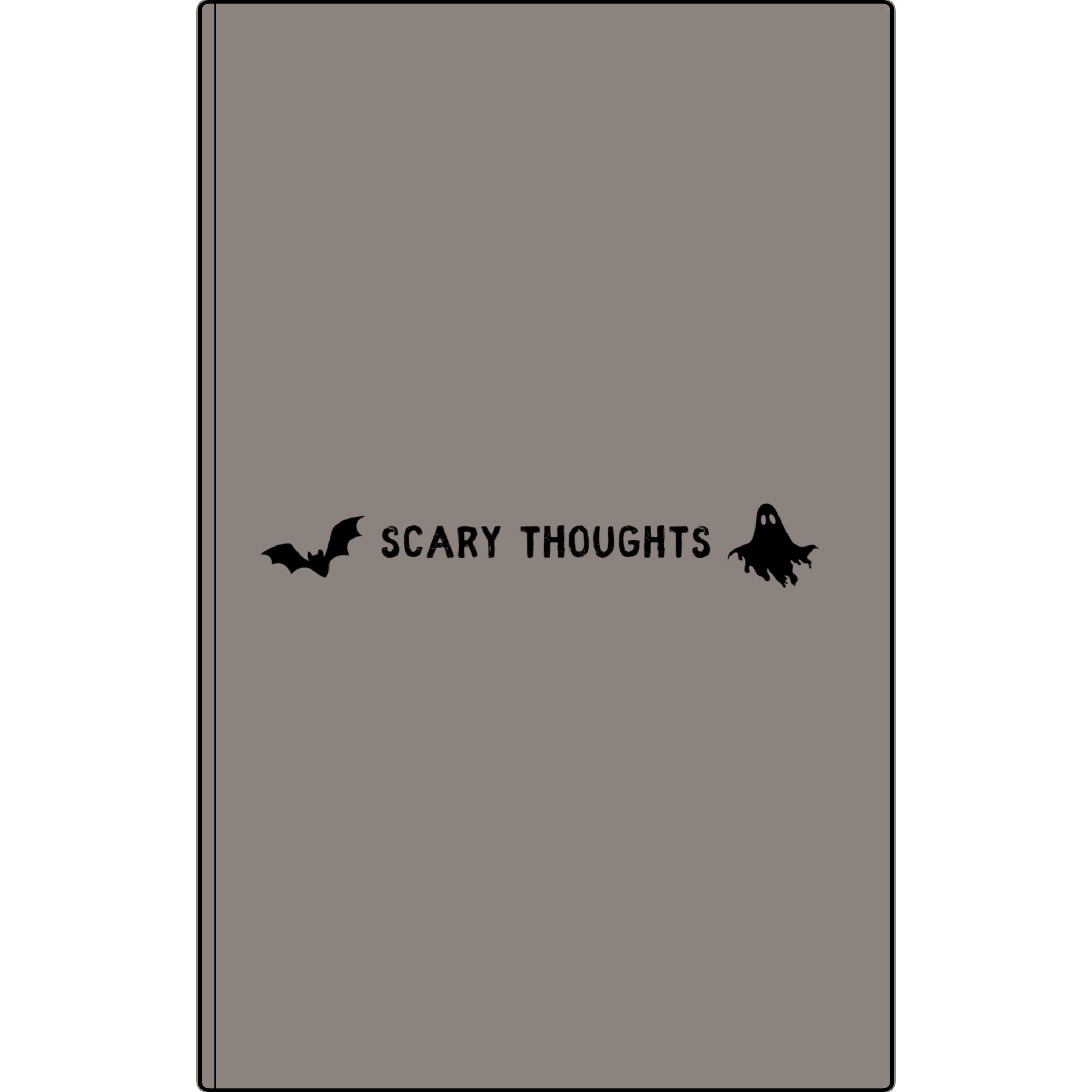 Scary Thoughts | Engraved Vegan Leather Halloween Journal