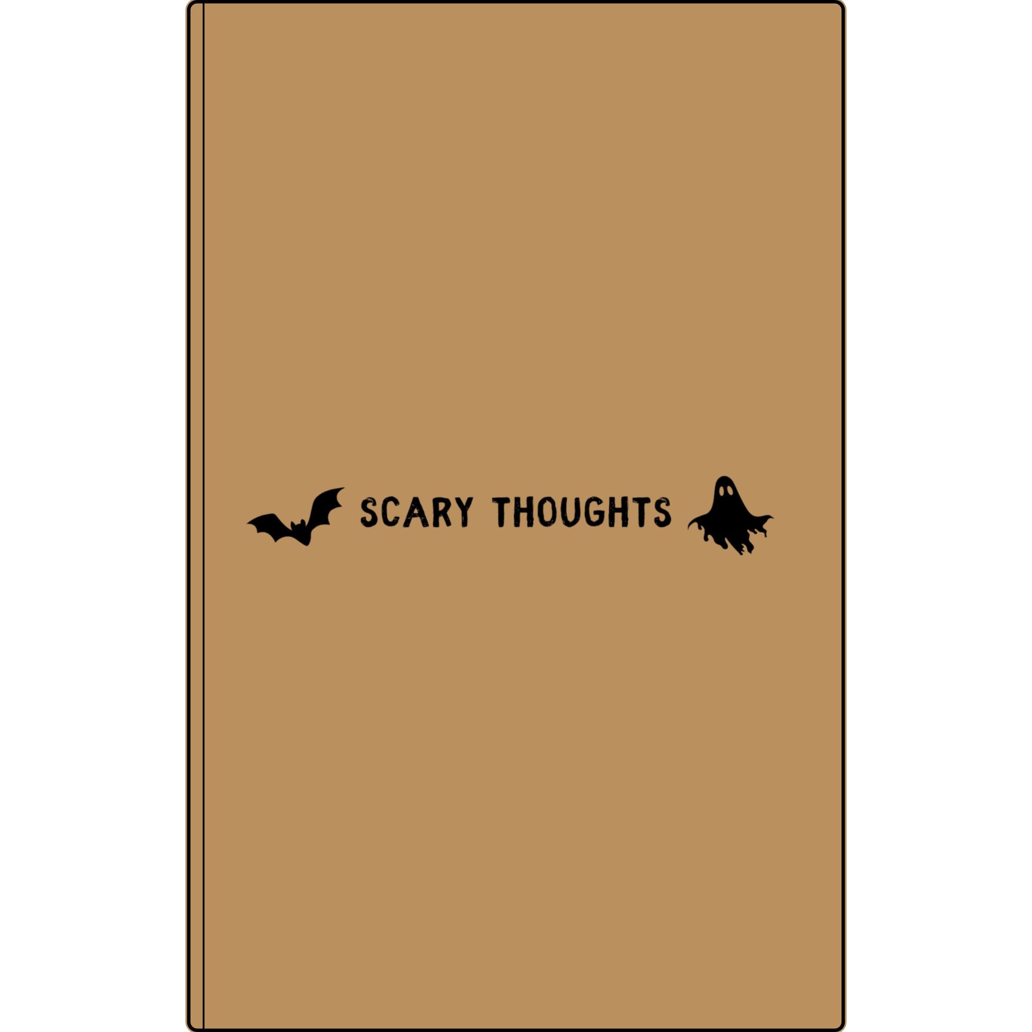 Scary Thoughts | Engraved Vegan Leather Halloween Journal