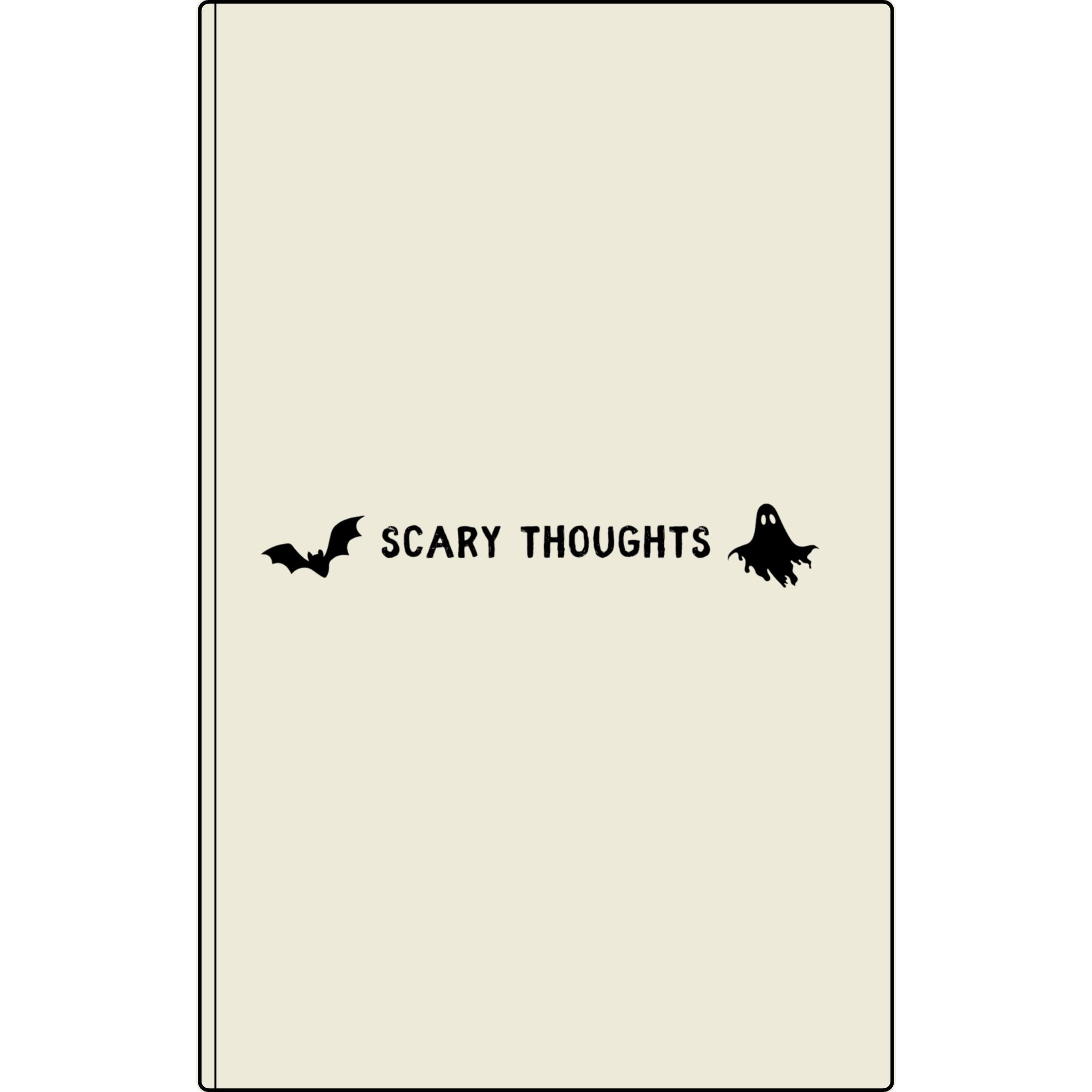 Scary Thoughts | Engraved Vegan Leather Halloween Journal