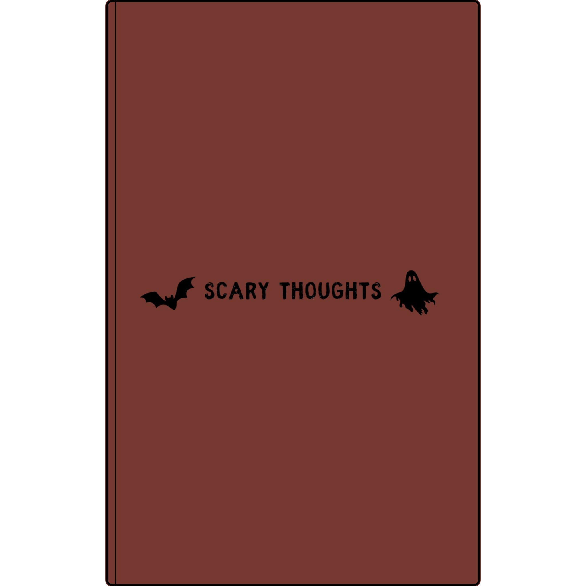 Scary Thoughts | Engraved Vegan Leather Halloween Journal