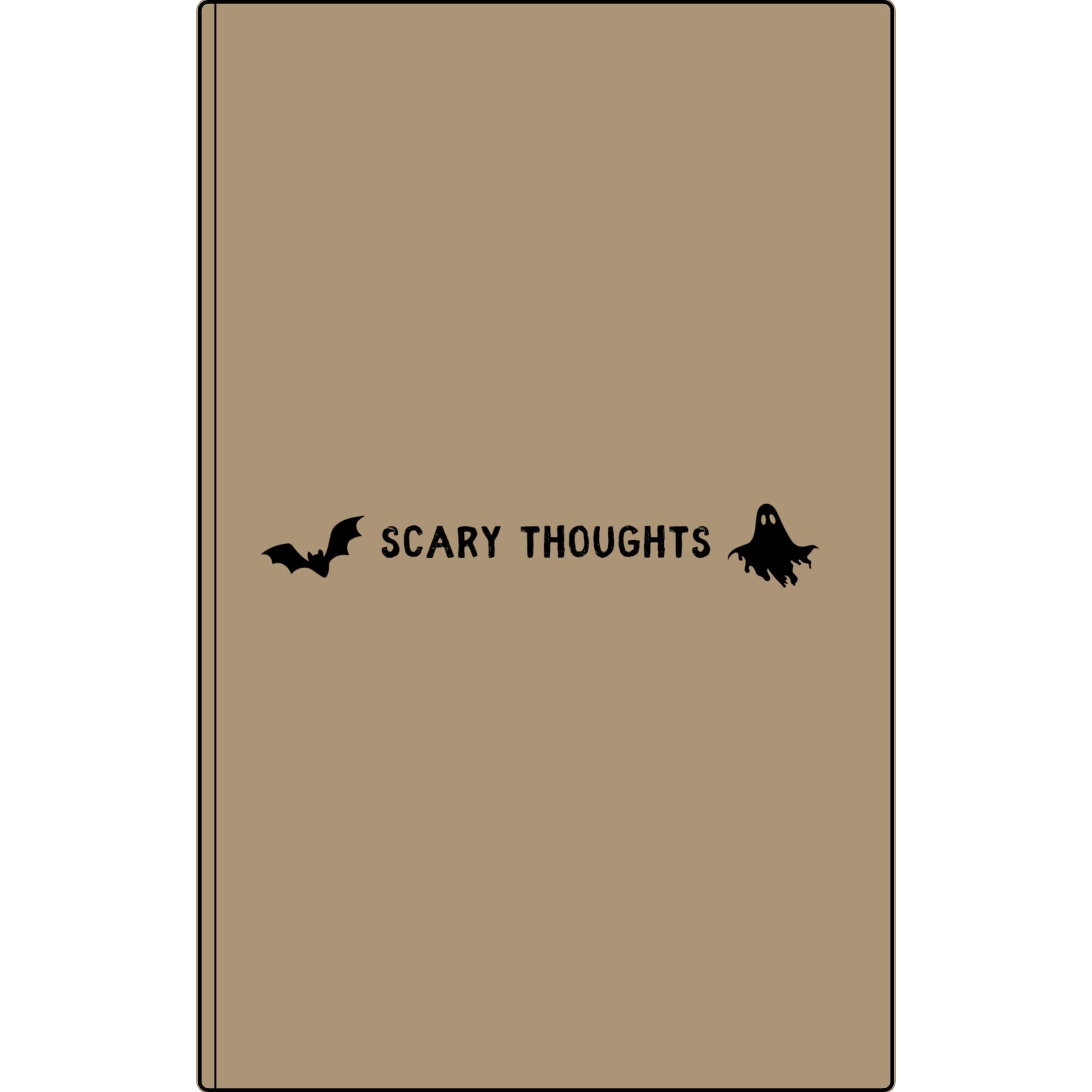 Scary Thoughts | Engraved Vegan Leather Halloween Journal