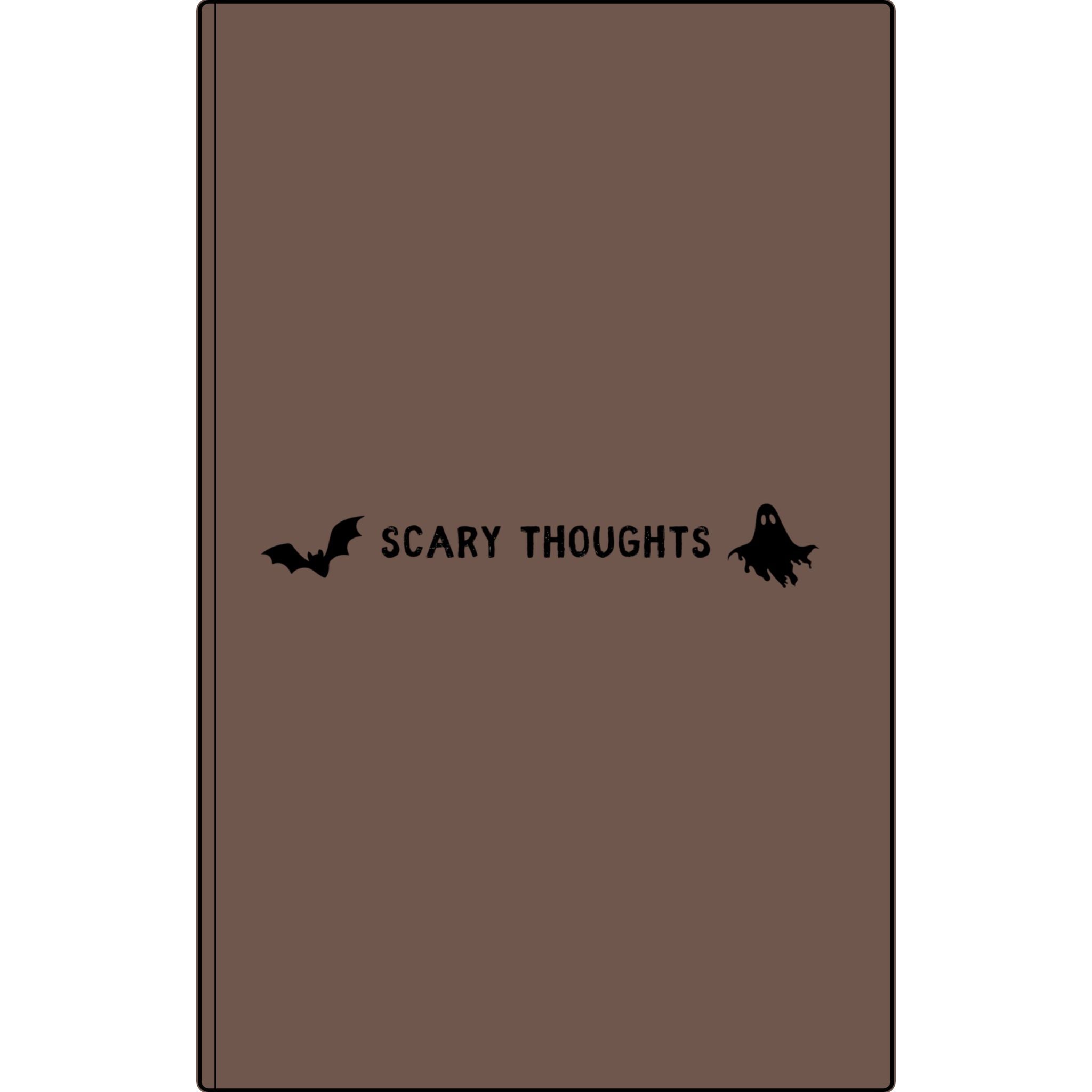 Scary Thoughts | Engraved Vegan Leather Halloween Journal