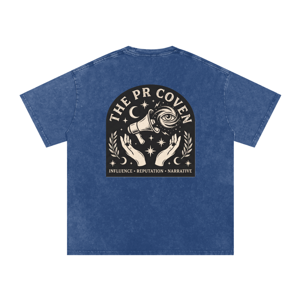 The PR Coven | Snow Washed Oversized Cotton T-Shirt