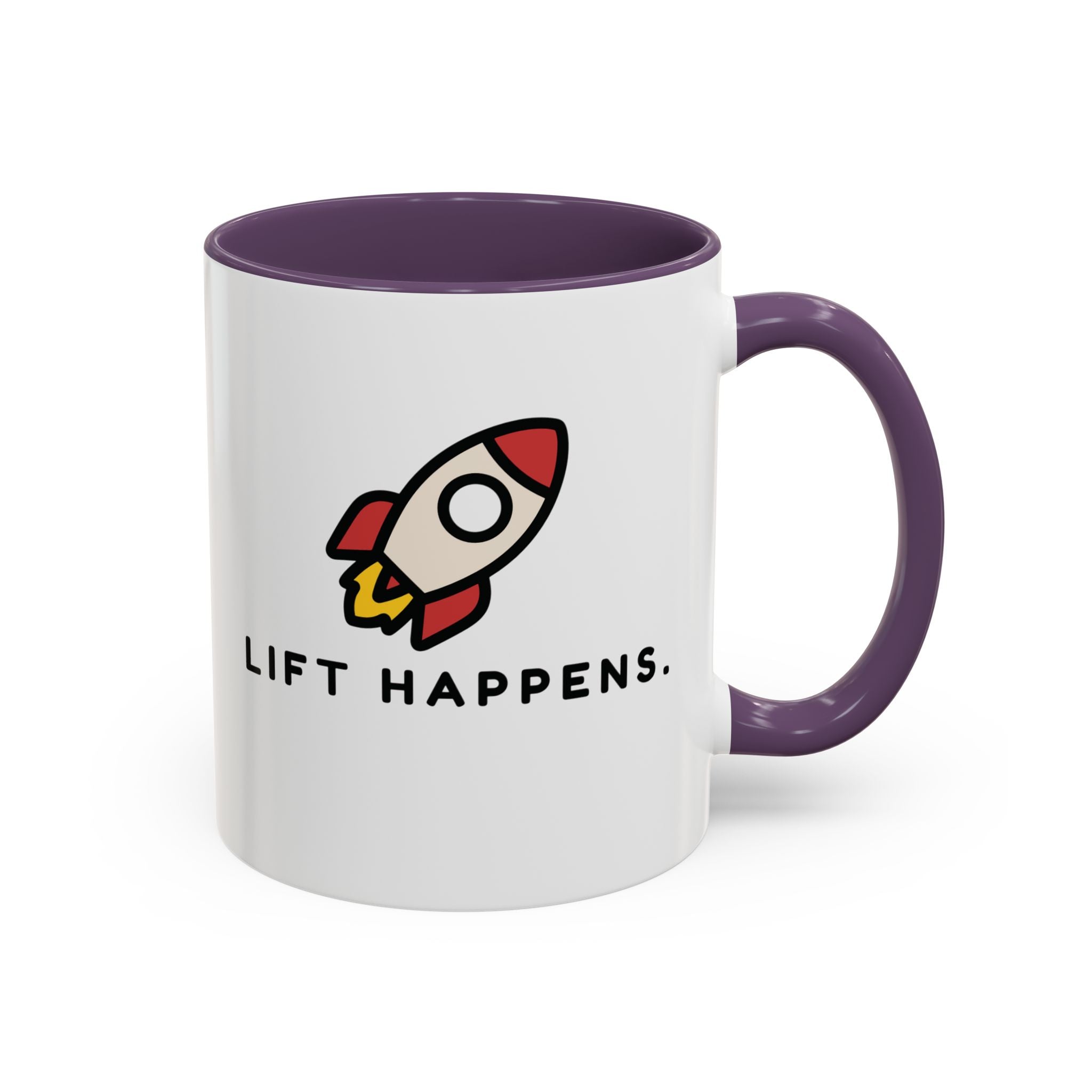 Lift Happens | Accent Coffee Mug (11, 15oz)