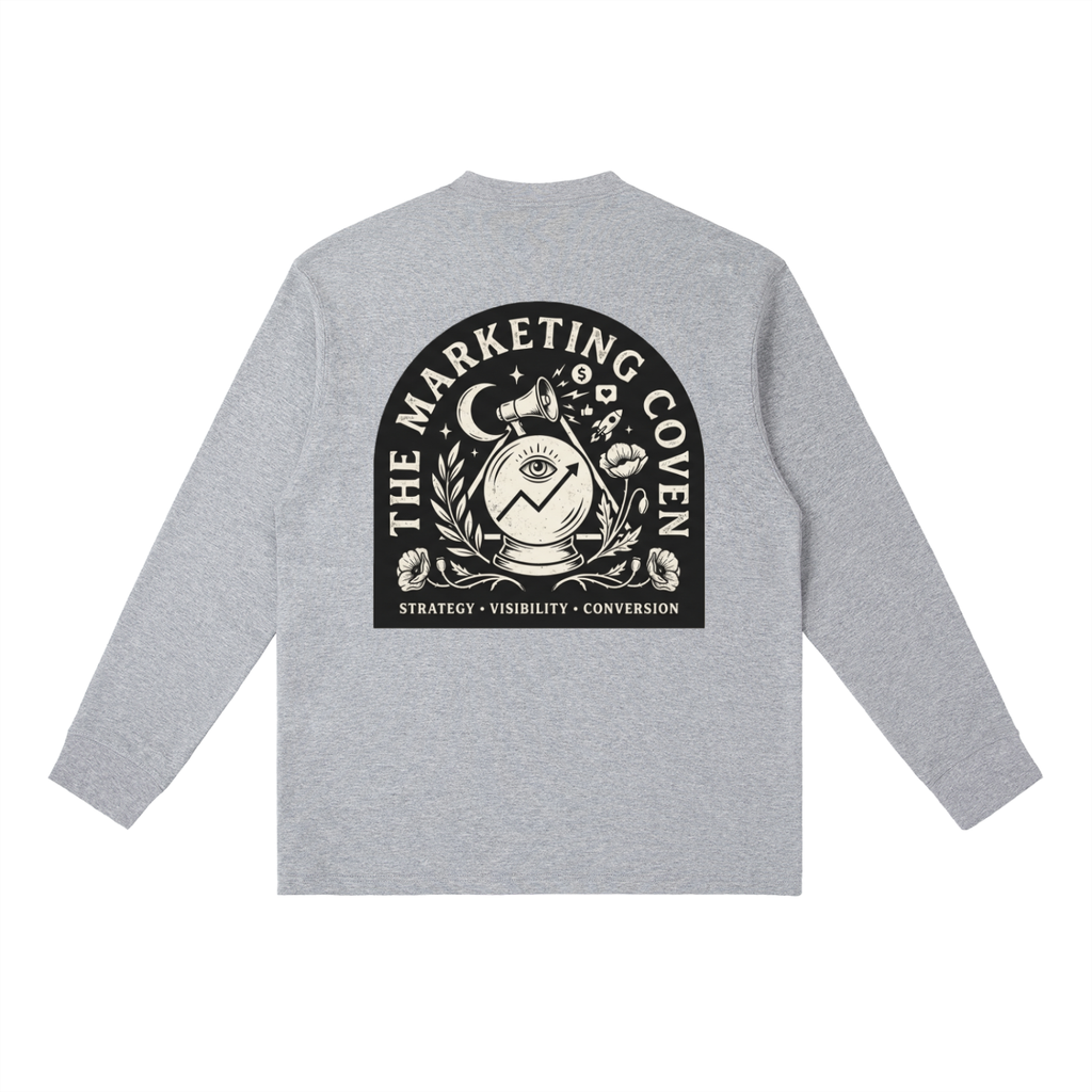 The Marketing Coven | Essential Crewneck Long-Sleeve T-Shirt