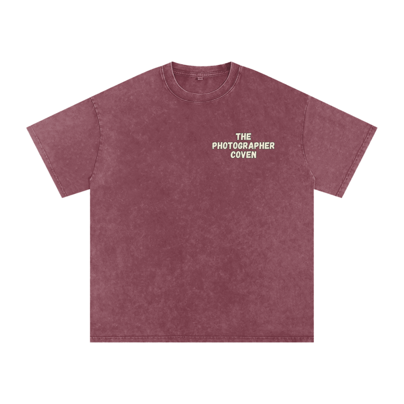 The Photographer Coven | Snow Washed Oversized Cotton T-Shirt