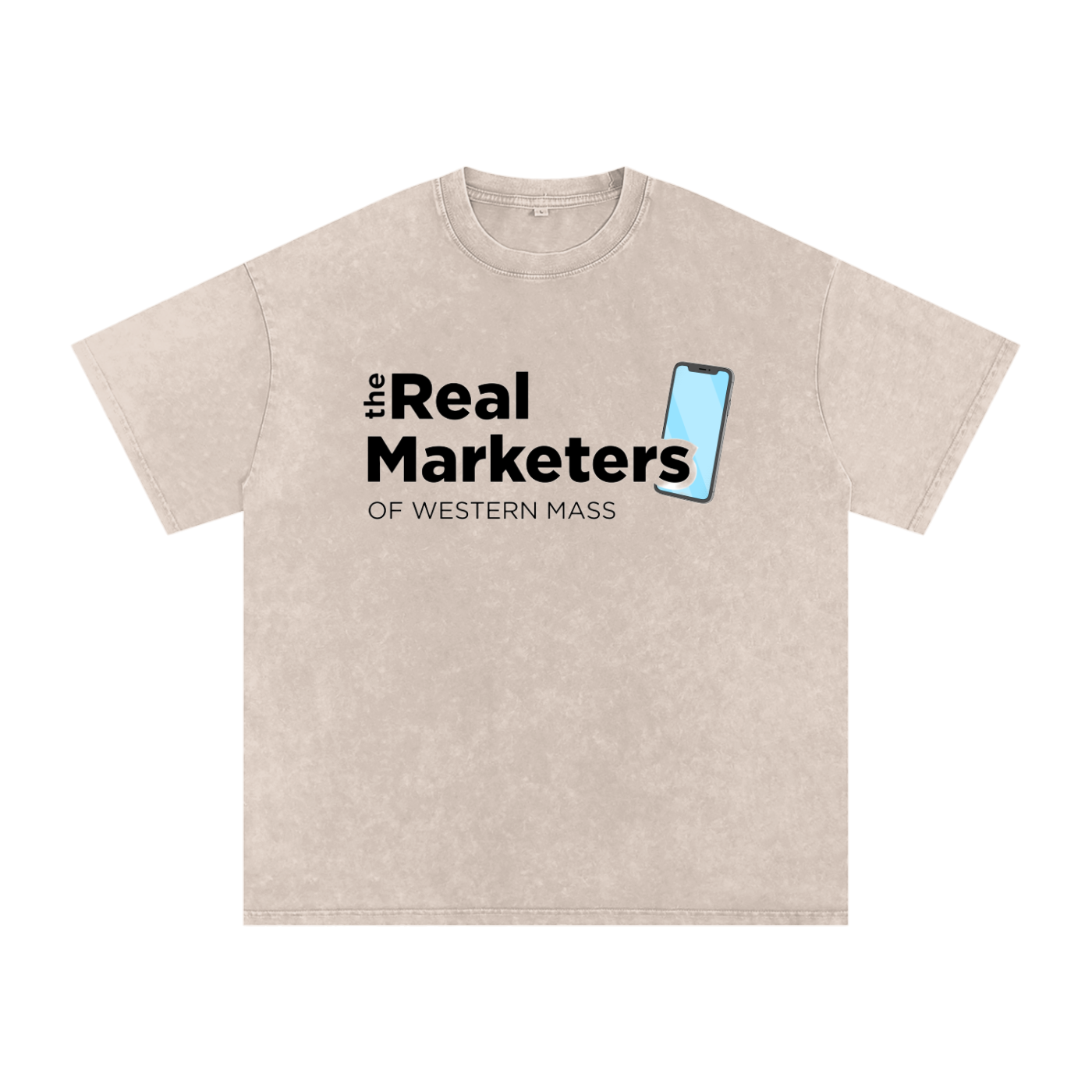 The Real Marketers of Western Mass | Snow Washed Oversized Cotton T-Shirt