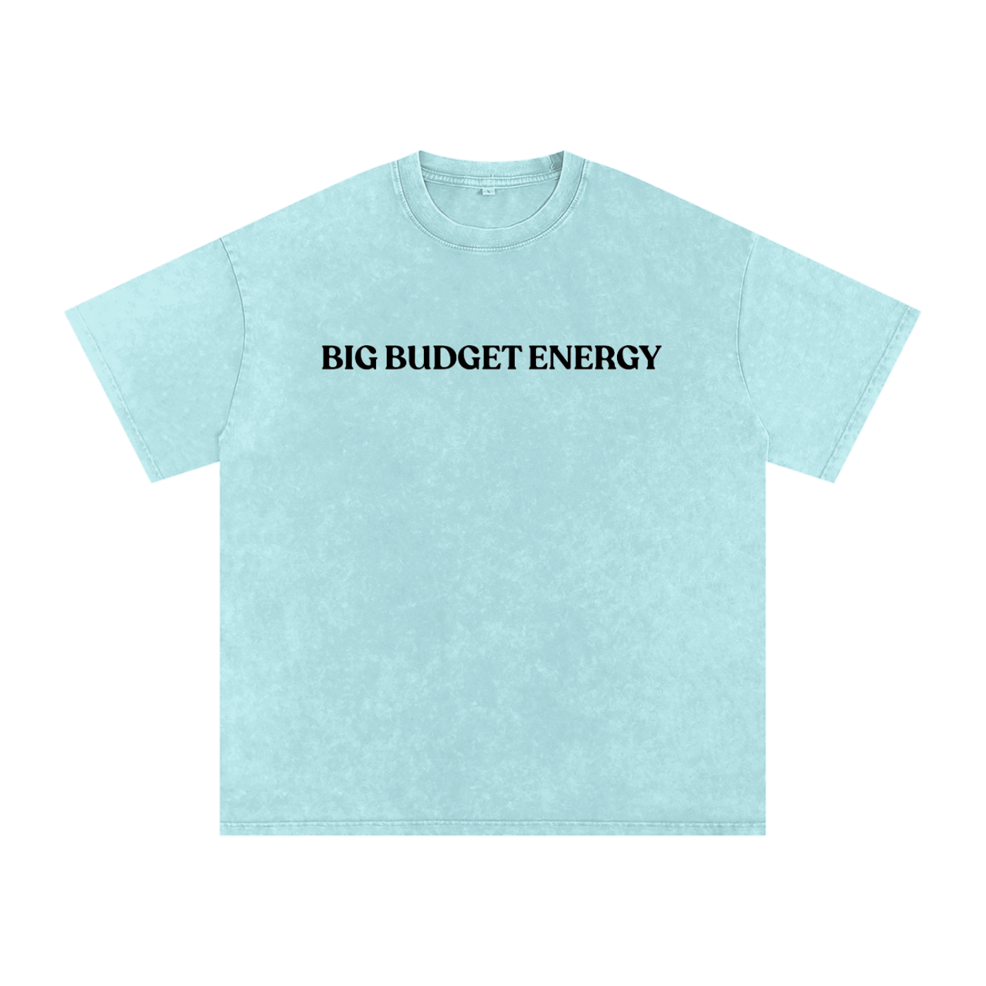 Big Budget Energy | Snow Washed Oversized Cotton T-Shirt