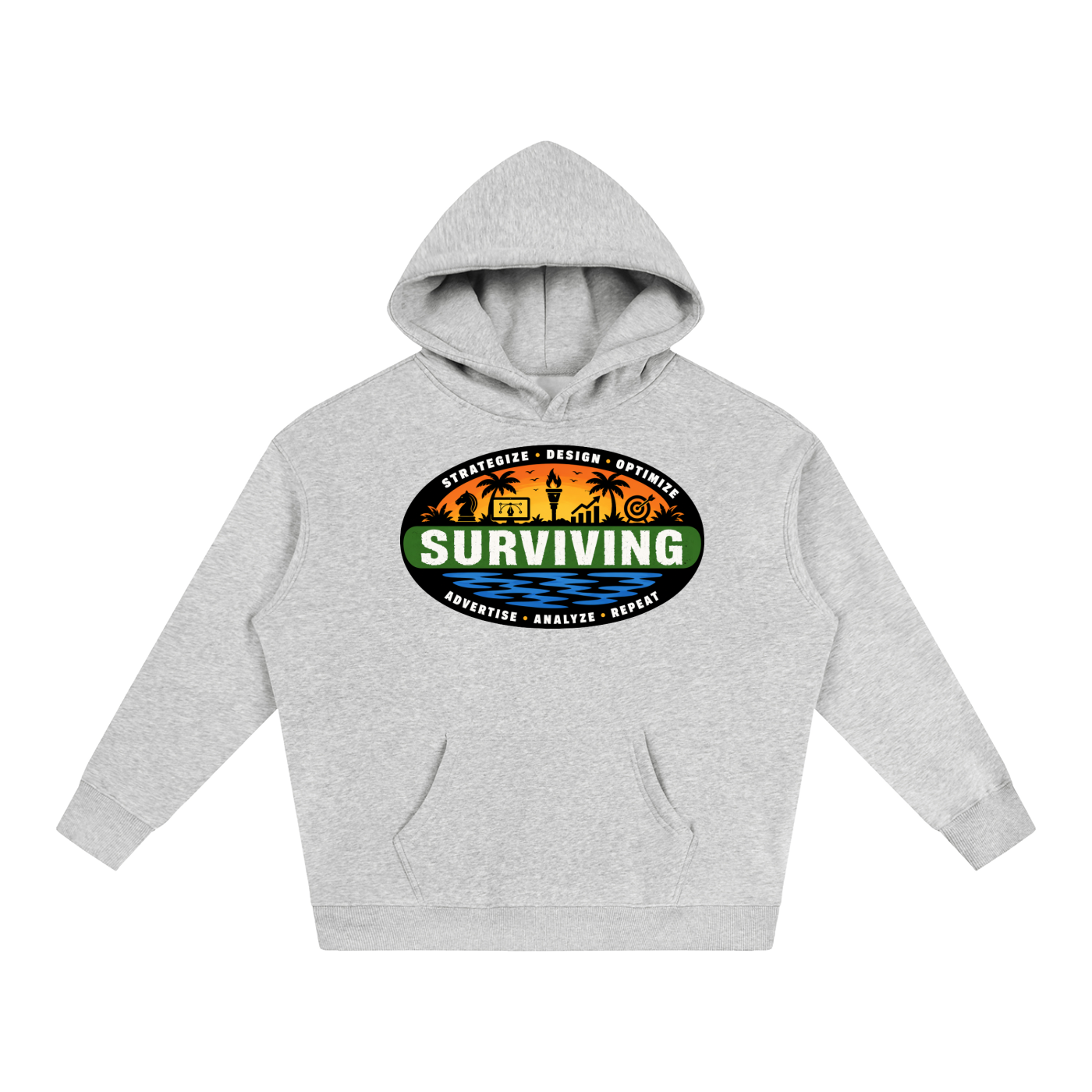 Surviving in Marketing | Oversize Fleeced Hoodie
