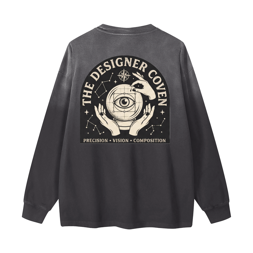 The Designer Coven | Gradient Washed Long Sleeve T-Shirt
