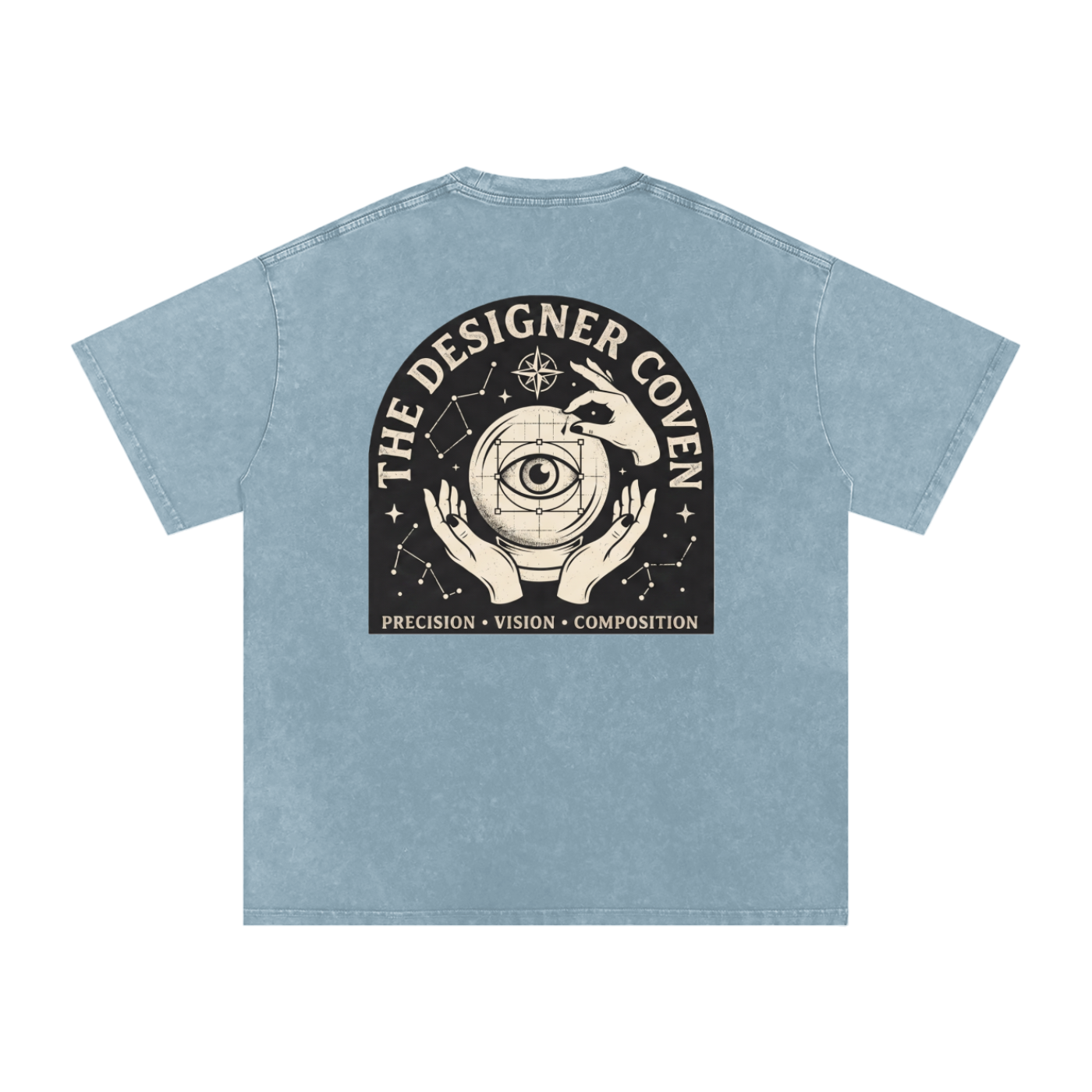 The Designer Coven | Snow Washed Oversized Cotton T-Shirt
