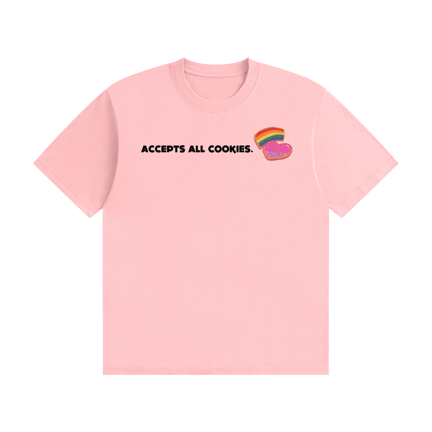 Accepts All Cookies | Unisex Seamless Cotton T-Shirt