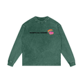 Accepts All Cookies | Acid Wash Oversize Long Sleeve T-Shirt