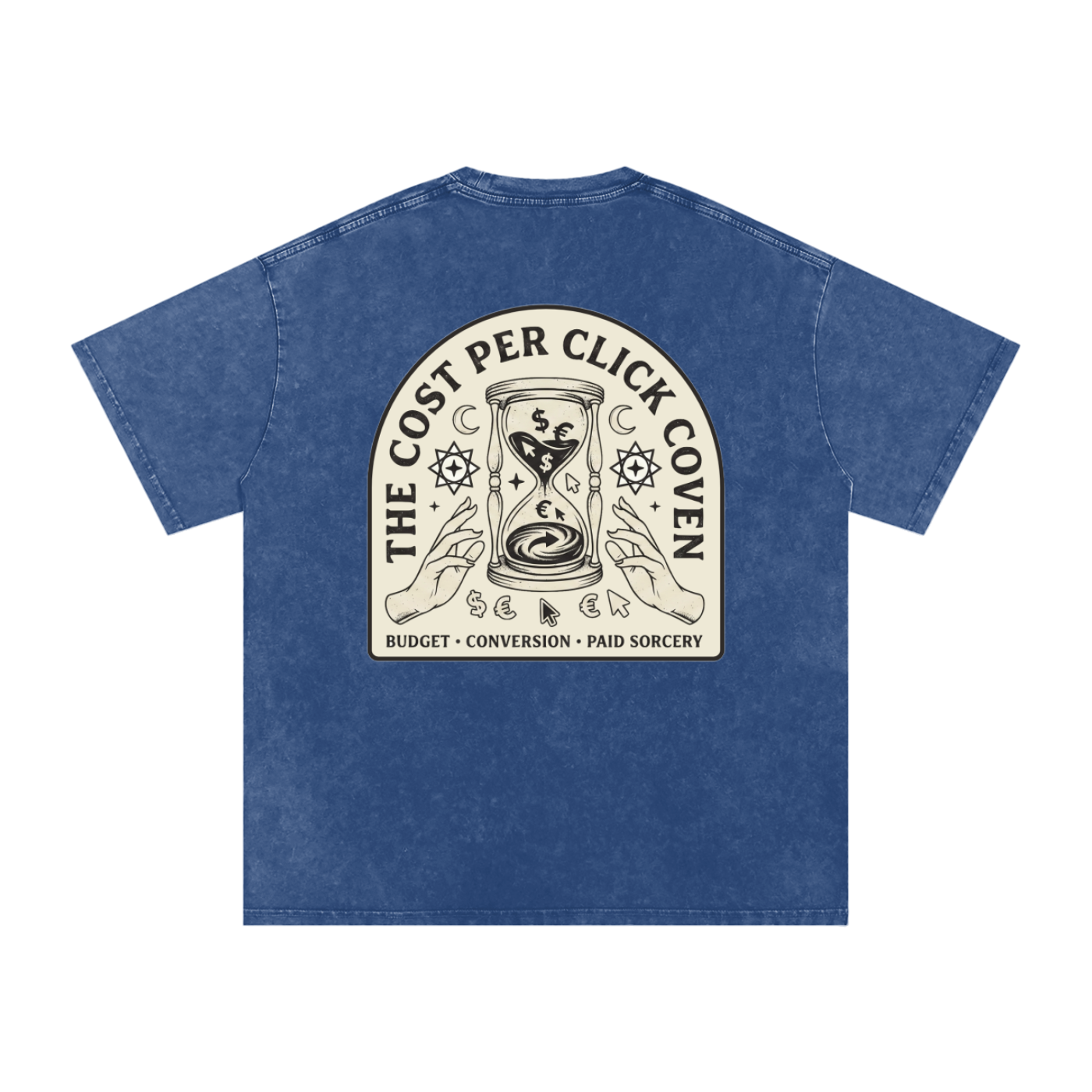 The Cost Per Click Coven | Snow Washed Oversized Cotton T-Shirt