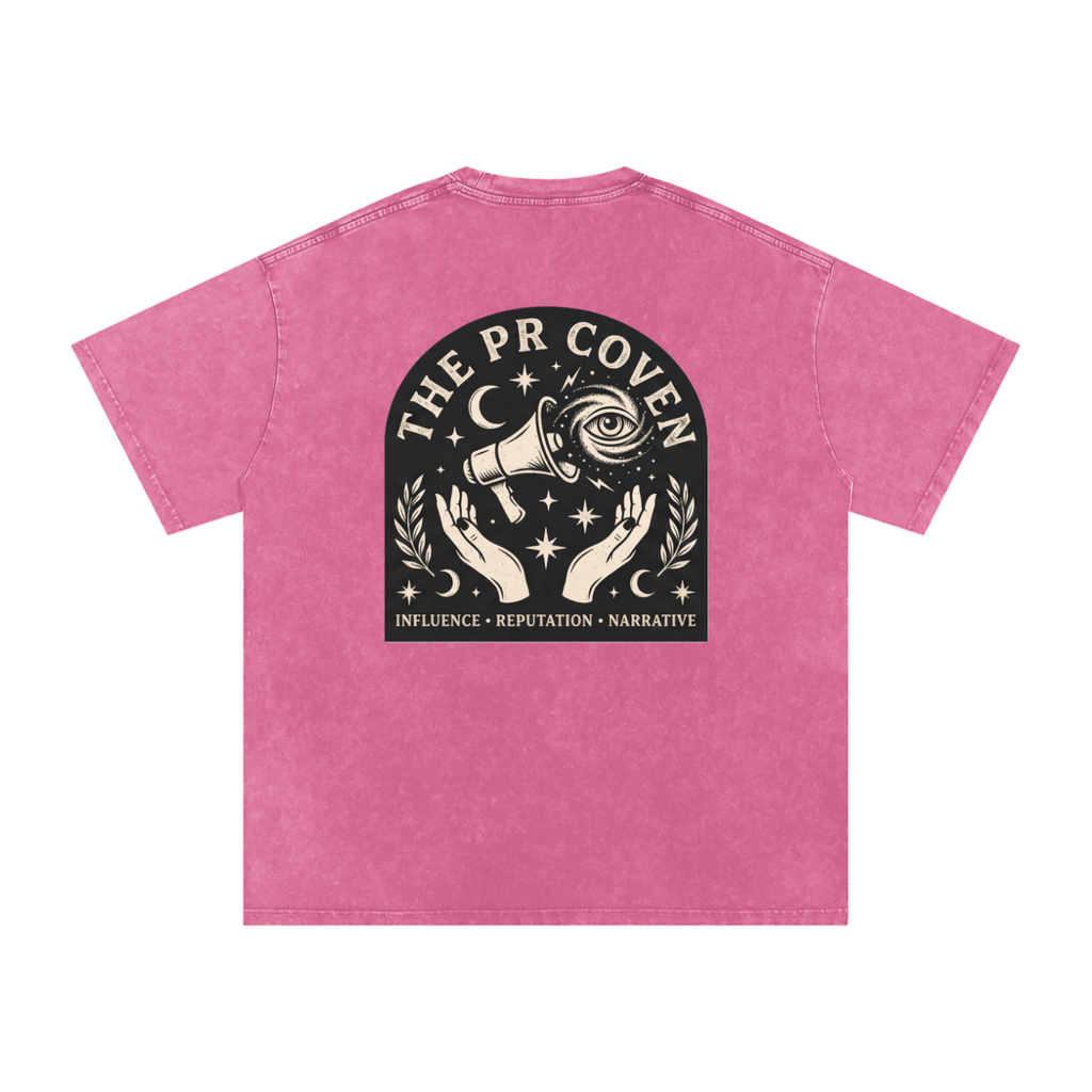 The PR Coven | Snow Washed Oversized Cotton T-Shirt
