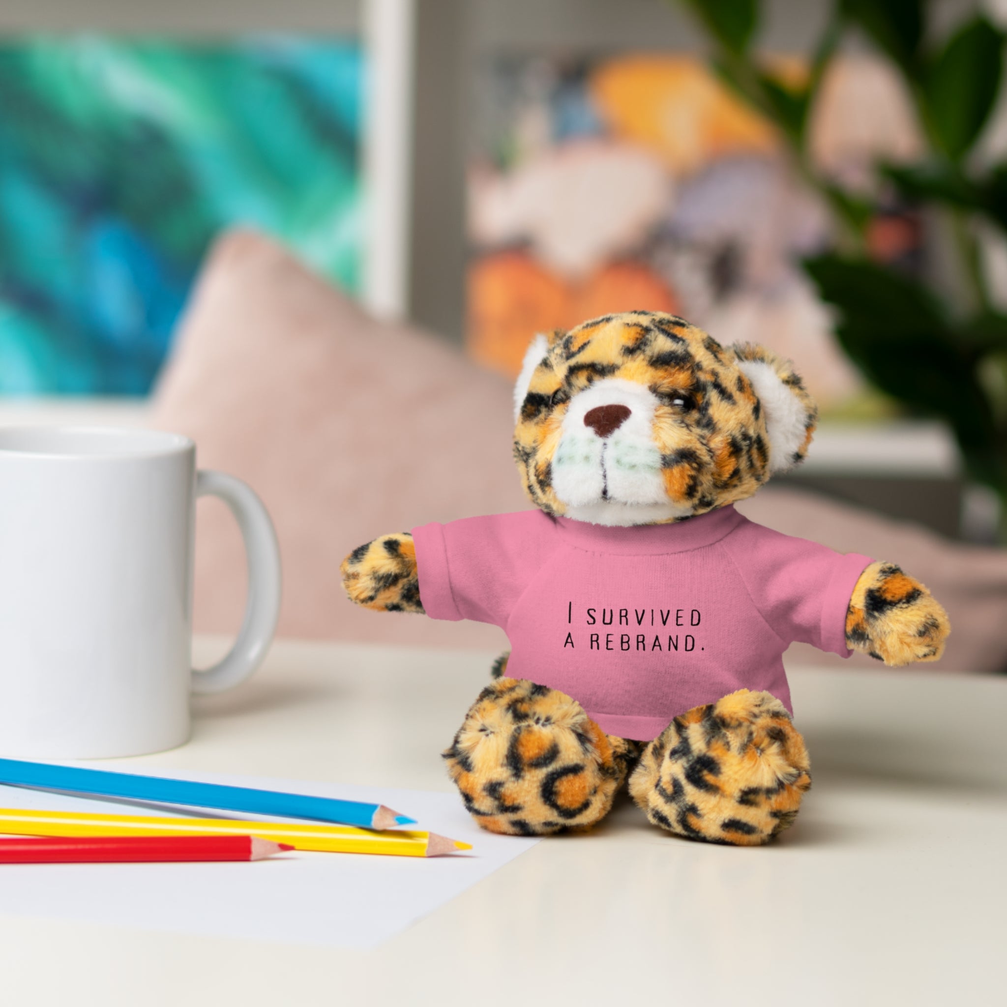 I Survived A Rebrand | Plush Stuffed Toy with Graphic Tee