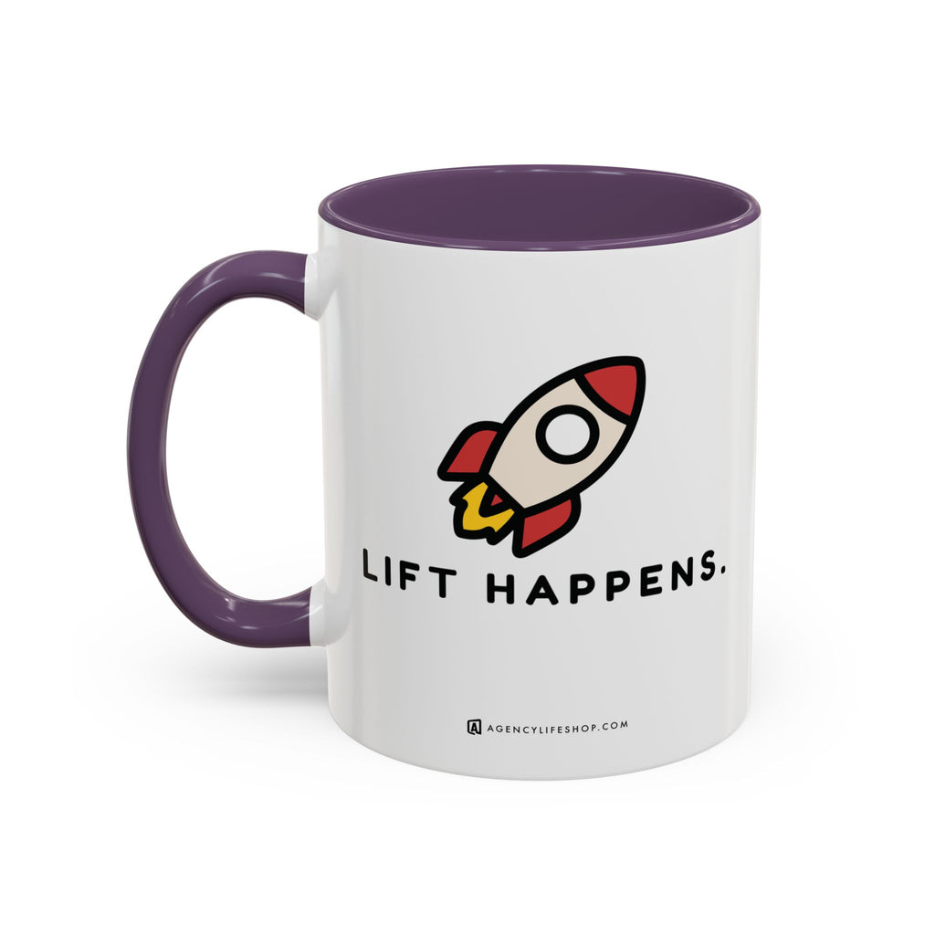 Lift Happens | Accent Coffee Mug (11, 15oz)