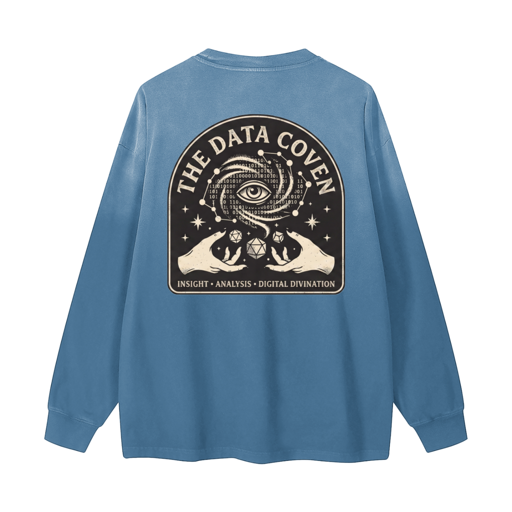 The Data Coven | Gradient Washed Long Sleeve T-Shirt