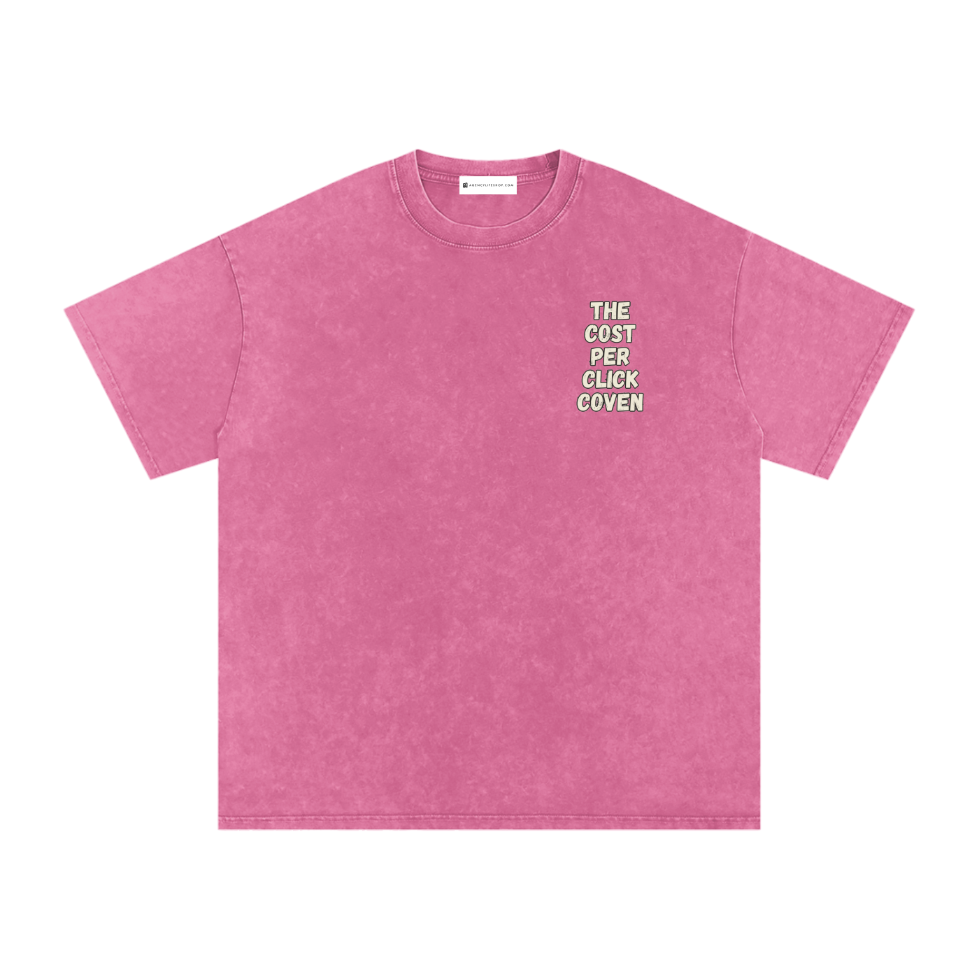 The Cost Per Click Coven | Snow Washed Oversized Cotton T-Shirt