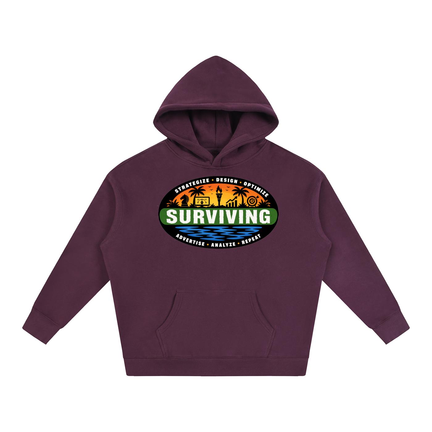 Surviving in Marketing | Oversize Fleeced Hoodie