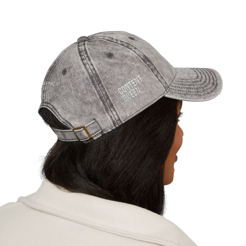 Content Queen | Vintage Embroidered Baseball Cap