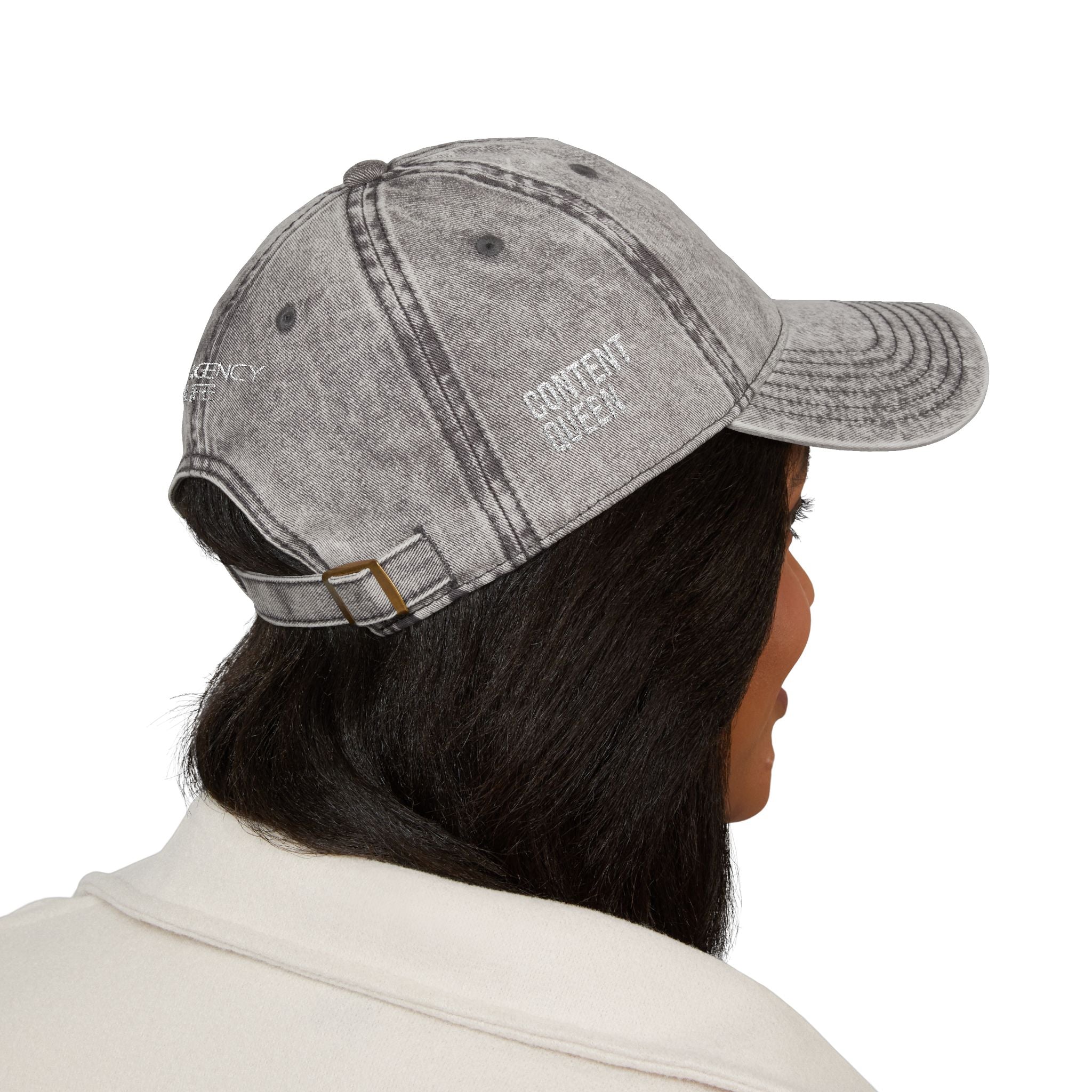 Content Queen | Vintage Embroidered Baseball Cap