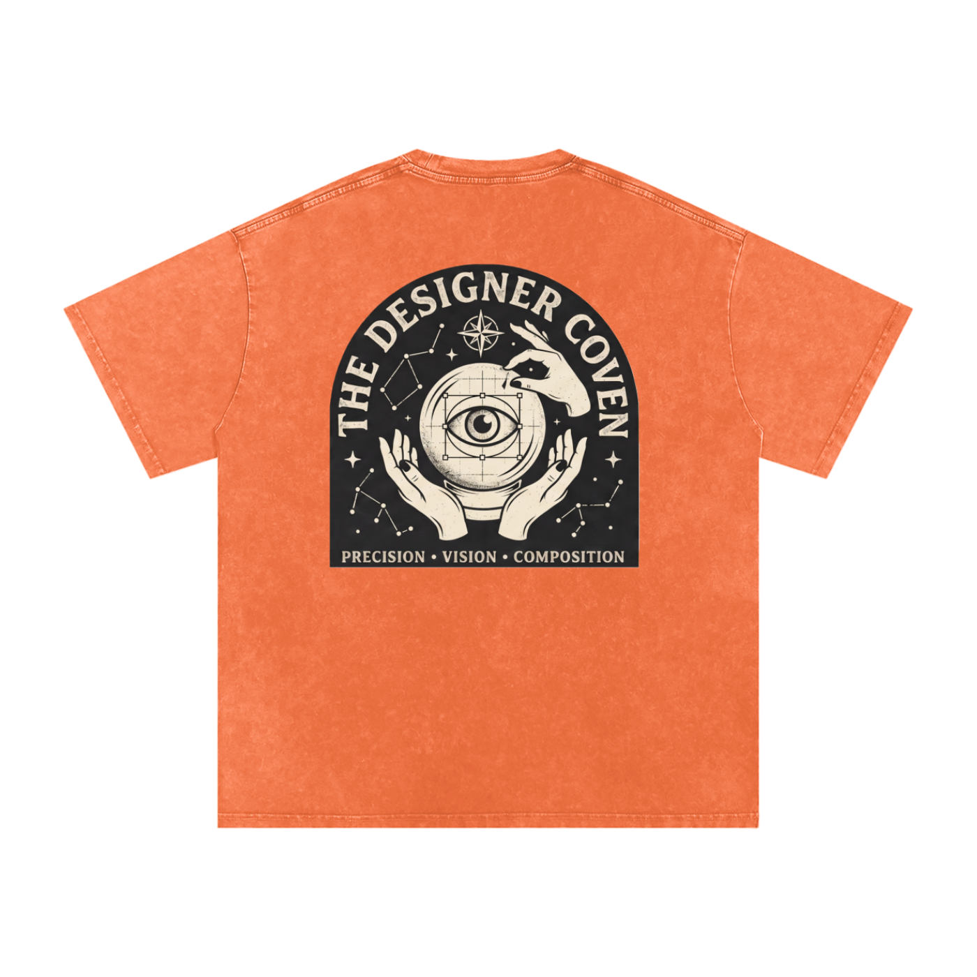 The Designer Coven | Snow Washed Oversized Cotton T-Shirt