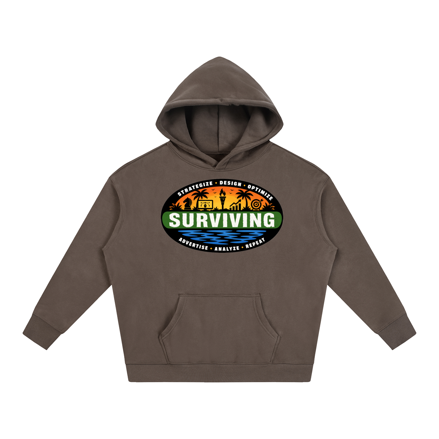 Surviving in Marketing | Oversize Fleeced Hoodie