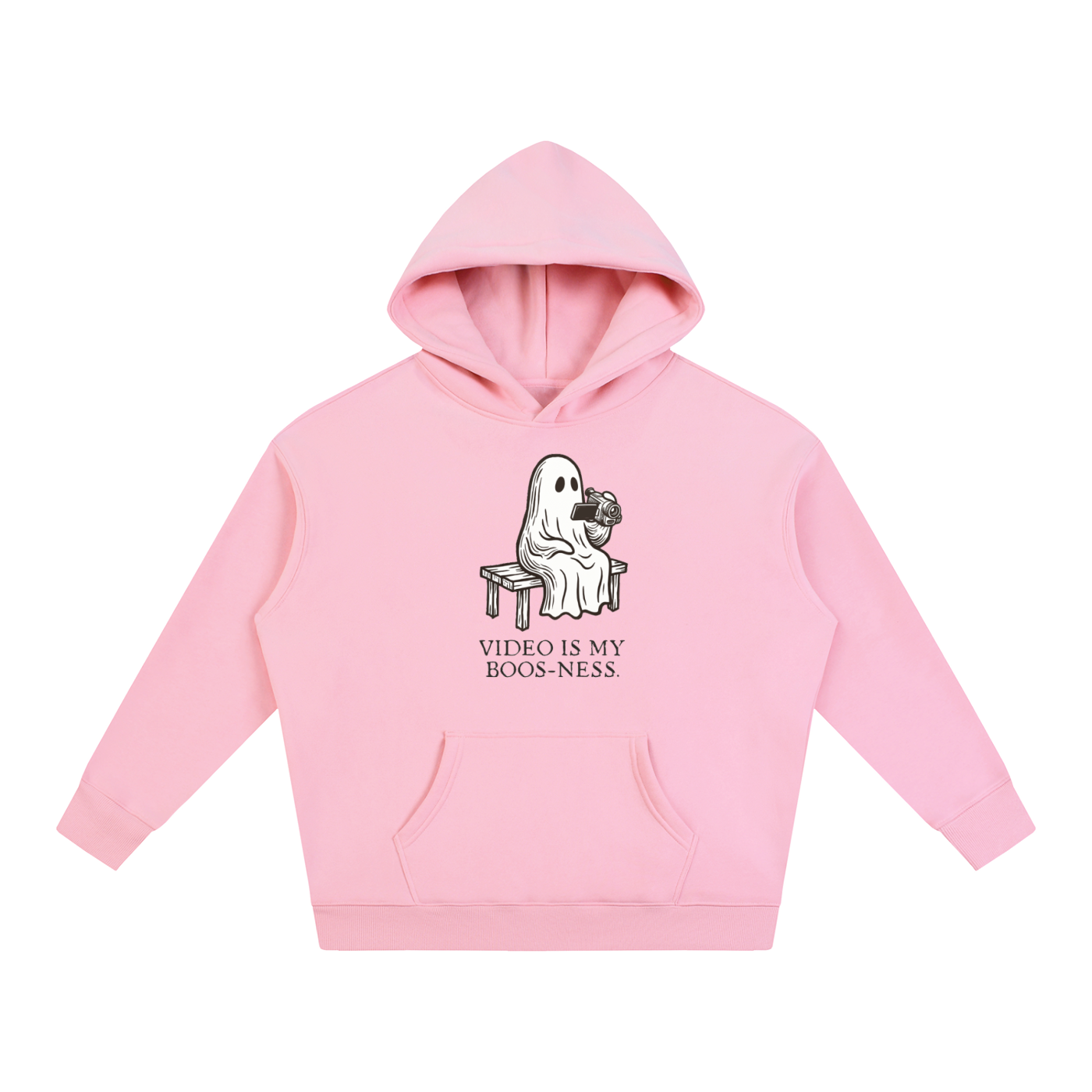 Video is My Boos-ness | Oversize Fleeced Hoodie
