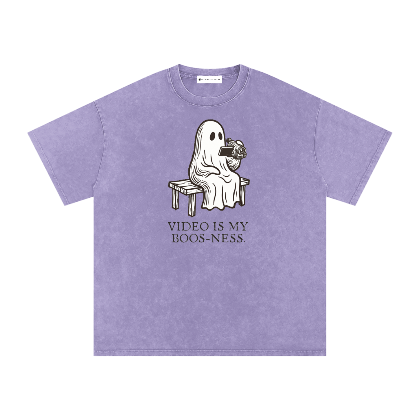 Video is My Boos-ness | Snow Washed Oversized Cotton T-Shirt
