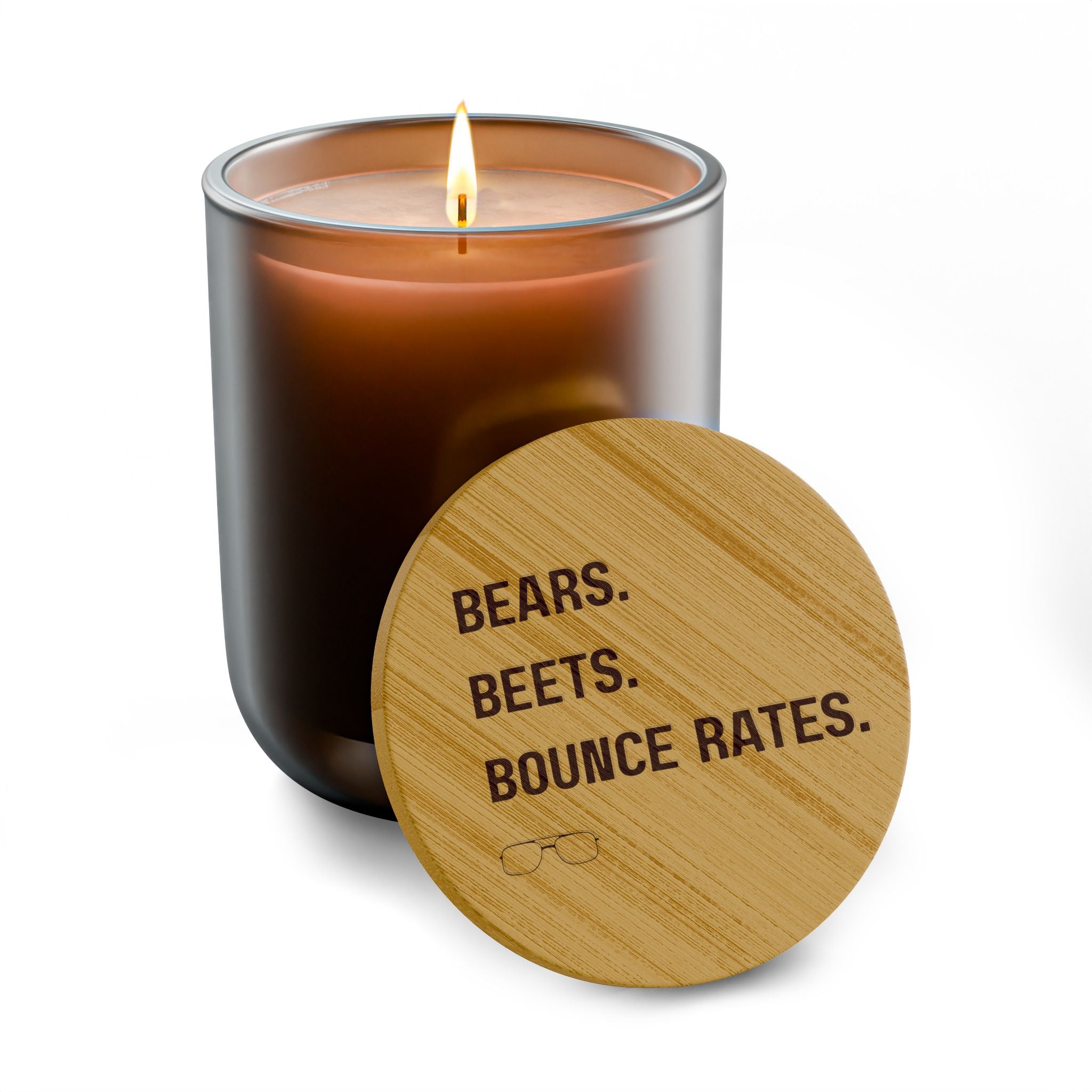 Bears. Beets. Bounce Rates. | Engraved 14oz Scented Soy Candle