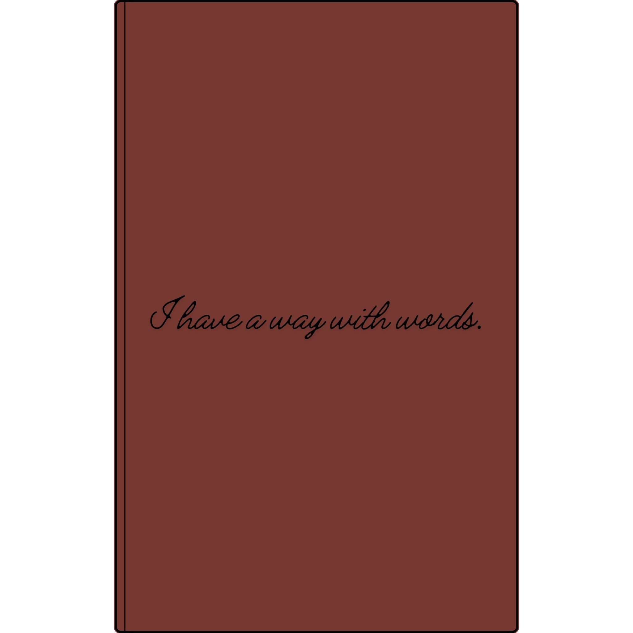 I Have a Way With Words | Engraved Vegan Leather Journal