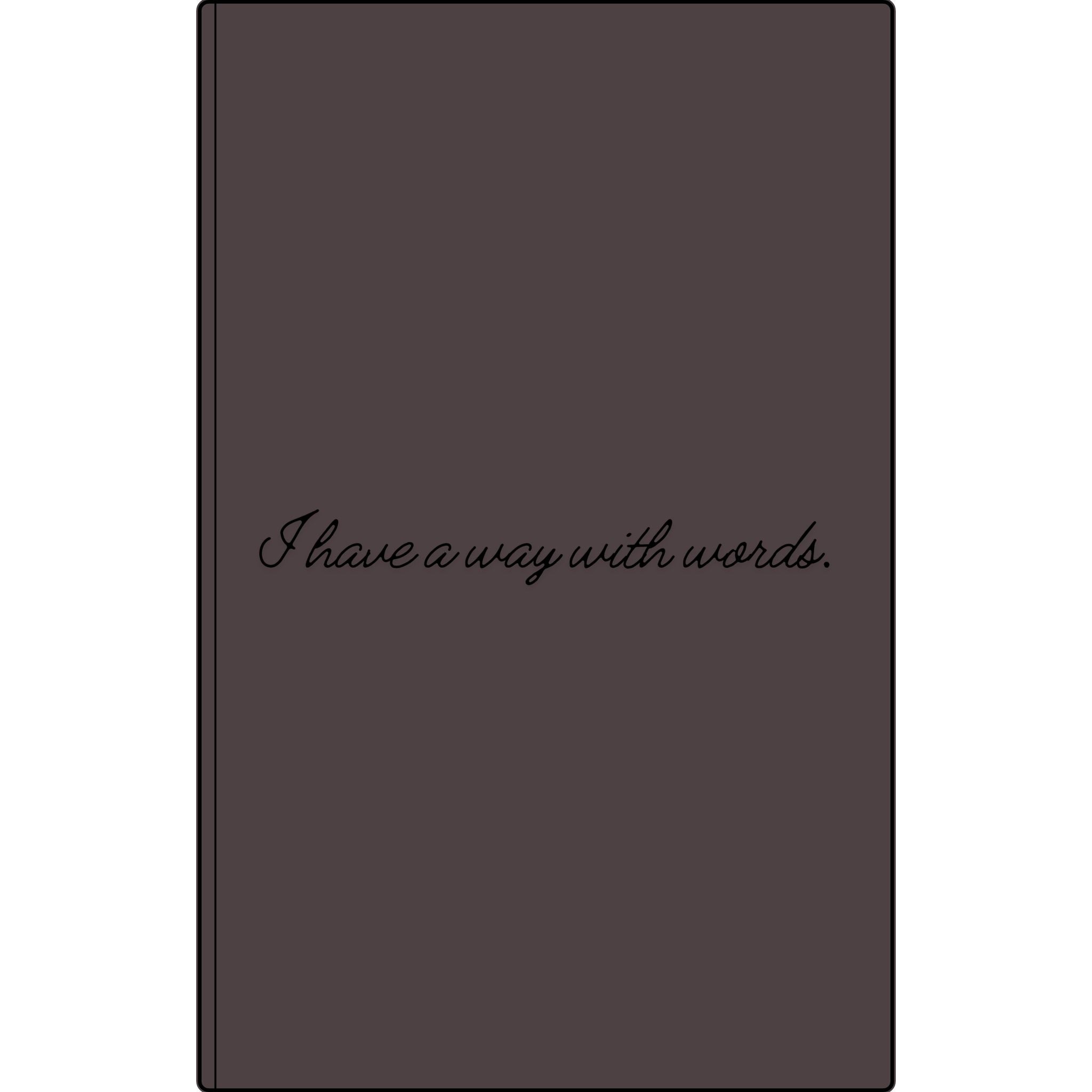 I Have a Way With Words | Engraved Vegan Leather Journal