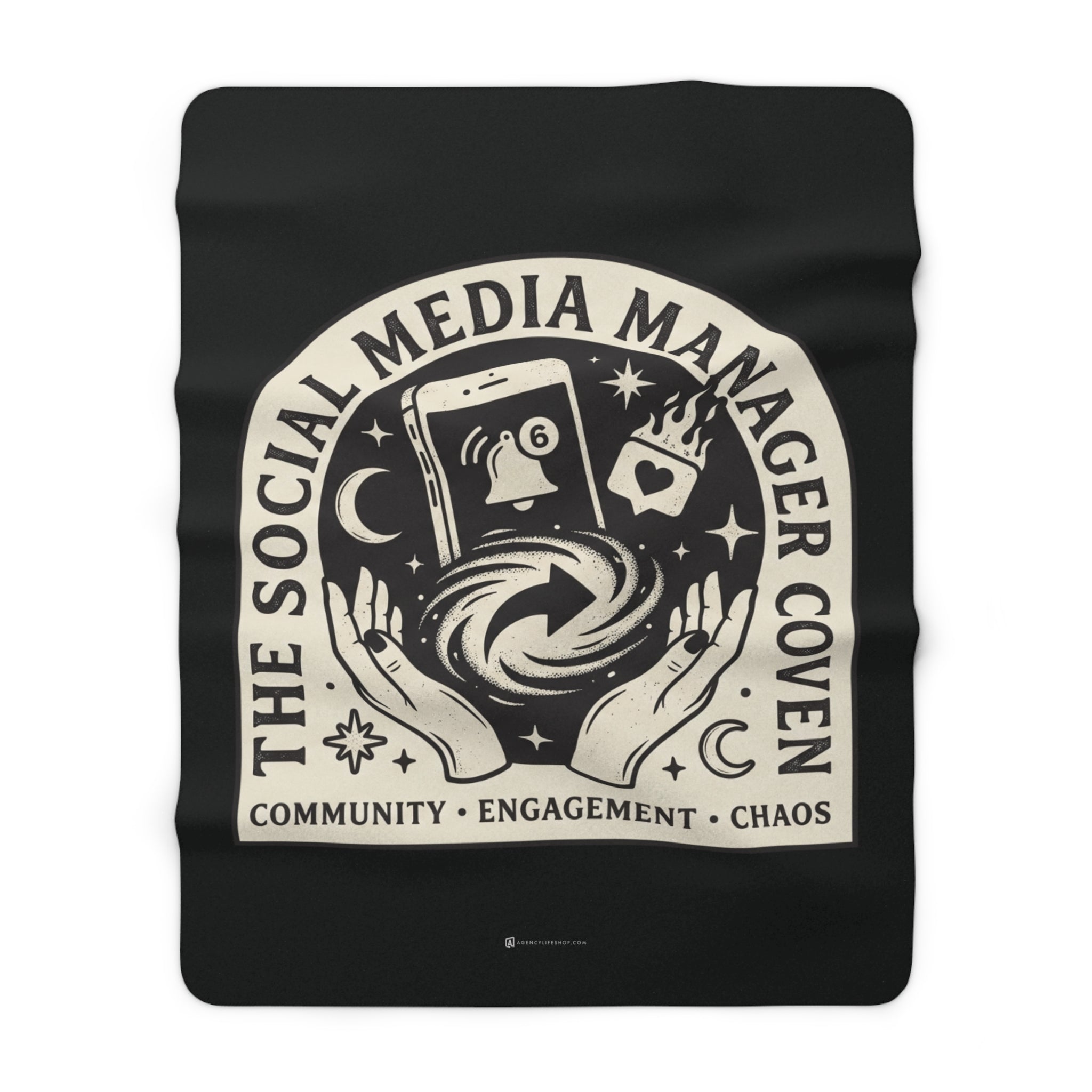 The Social Media Manager Coven | Sherpa Fleece Blanket