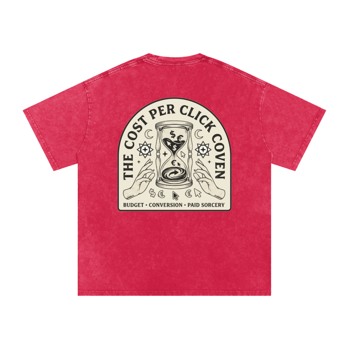 The Cost Per Click Coven | Snow Washed Oversized Cotton T-Shirt