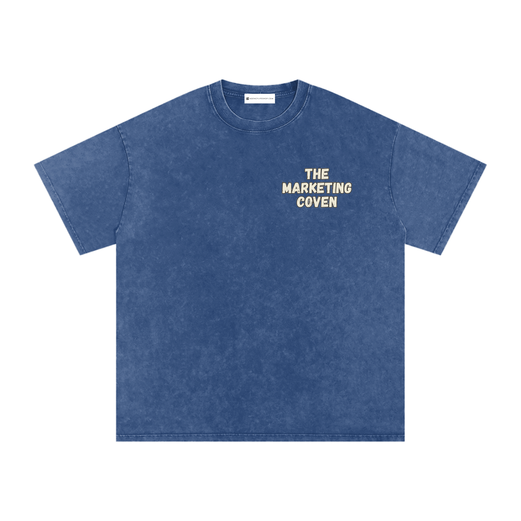 The Marketing Coven | Snow Washed Oversized Cotton T-Shirt