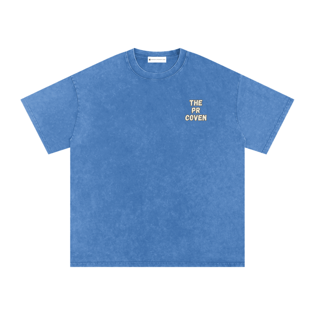 The PR Coven | Snow Washed Oversized Cotton T-Shirt