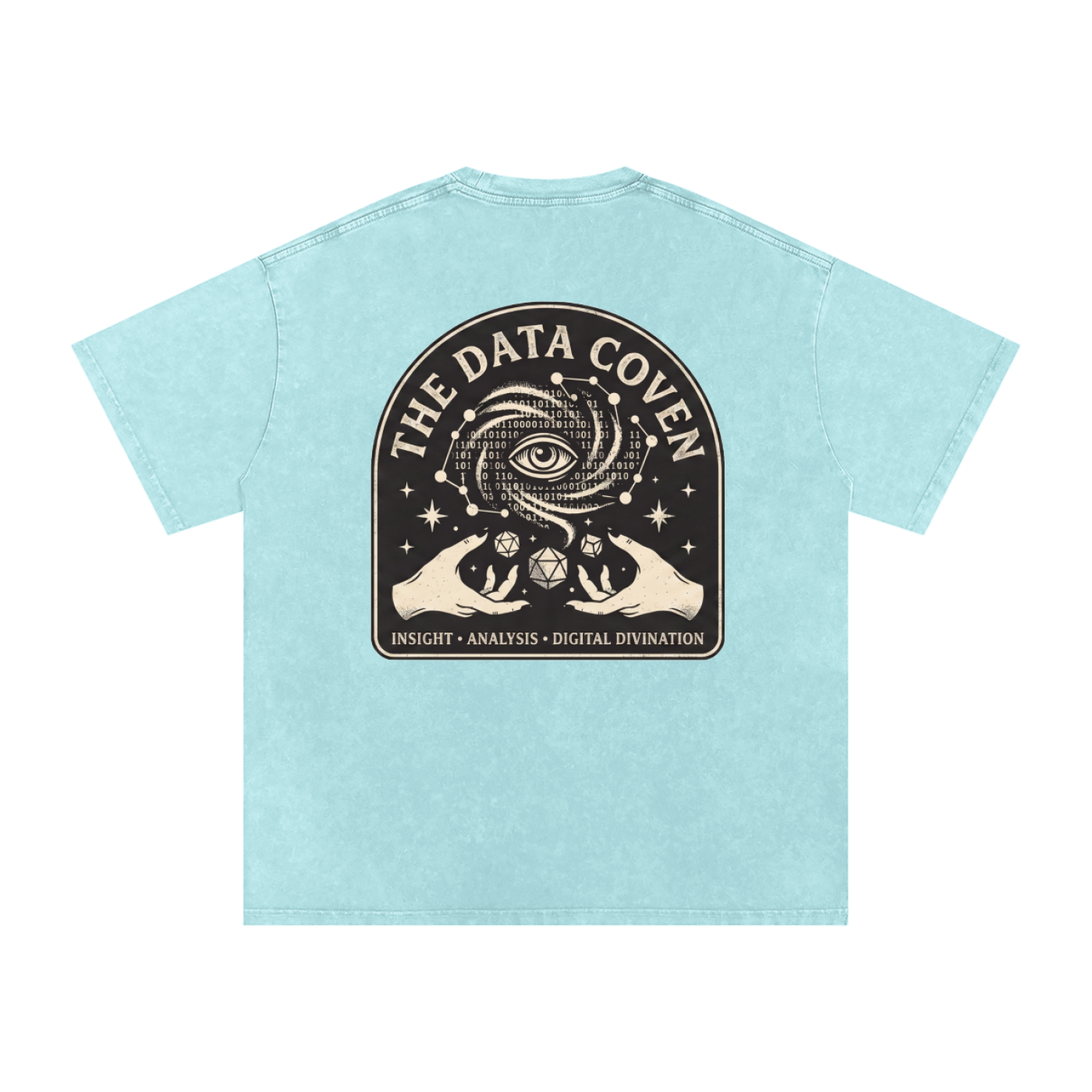 The Data Coven | Snow Washed Oversized Cotton T-Shirt