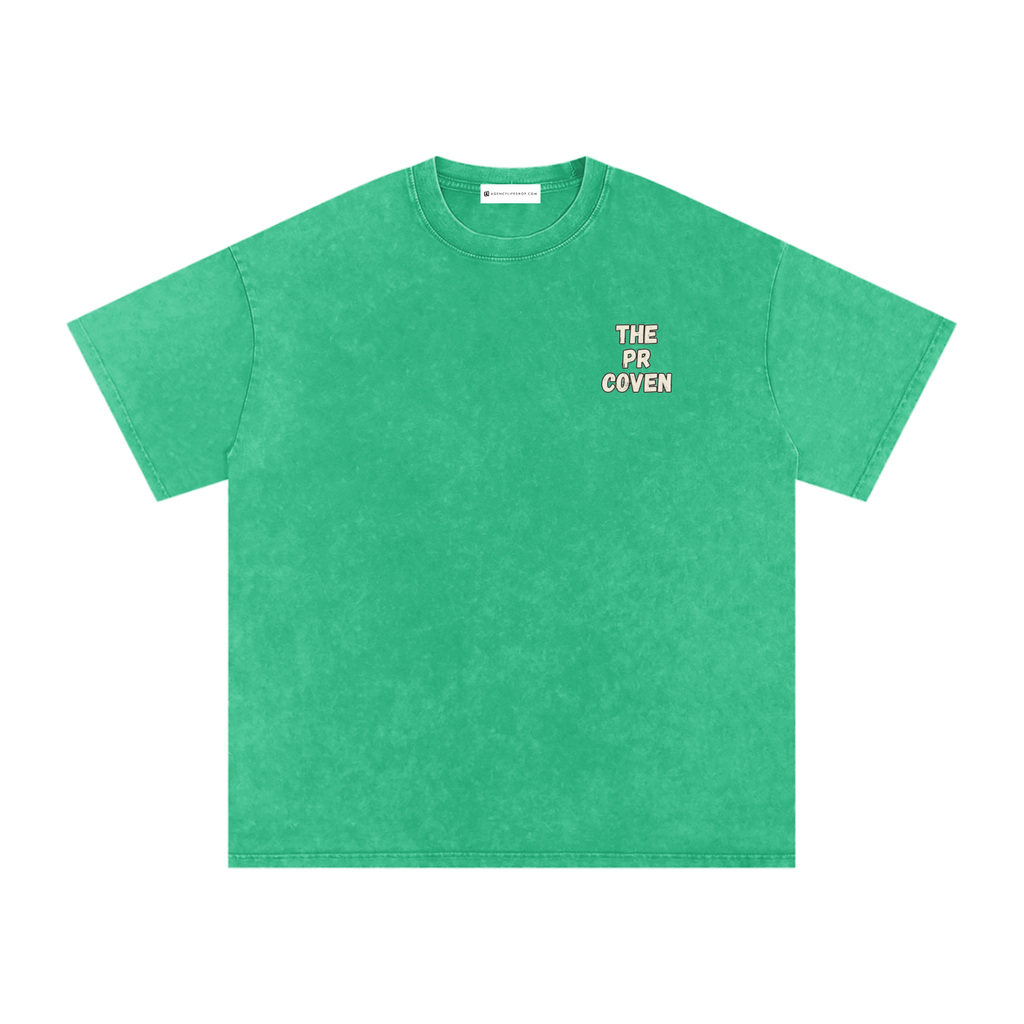 The PR Coven | Snow Washed Oversized Cotton T-Shirt