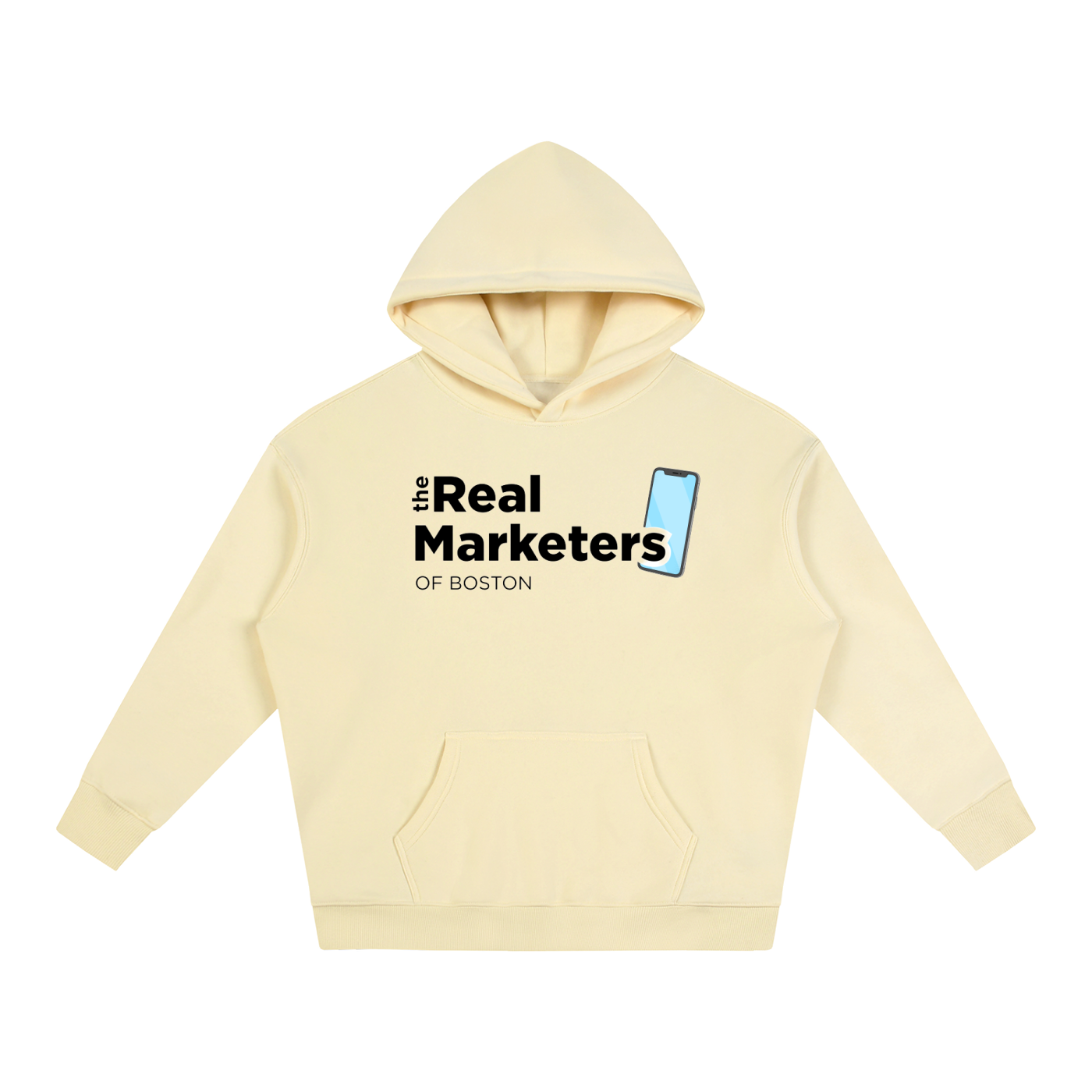 The Real Marketers of Boston | Oversize Fleeced Hoodie