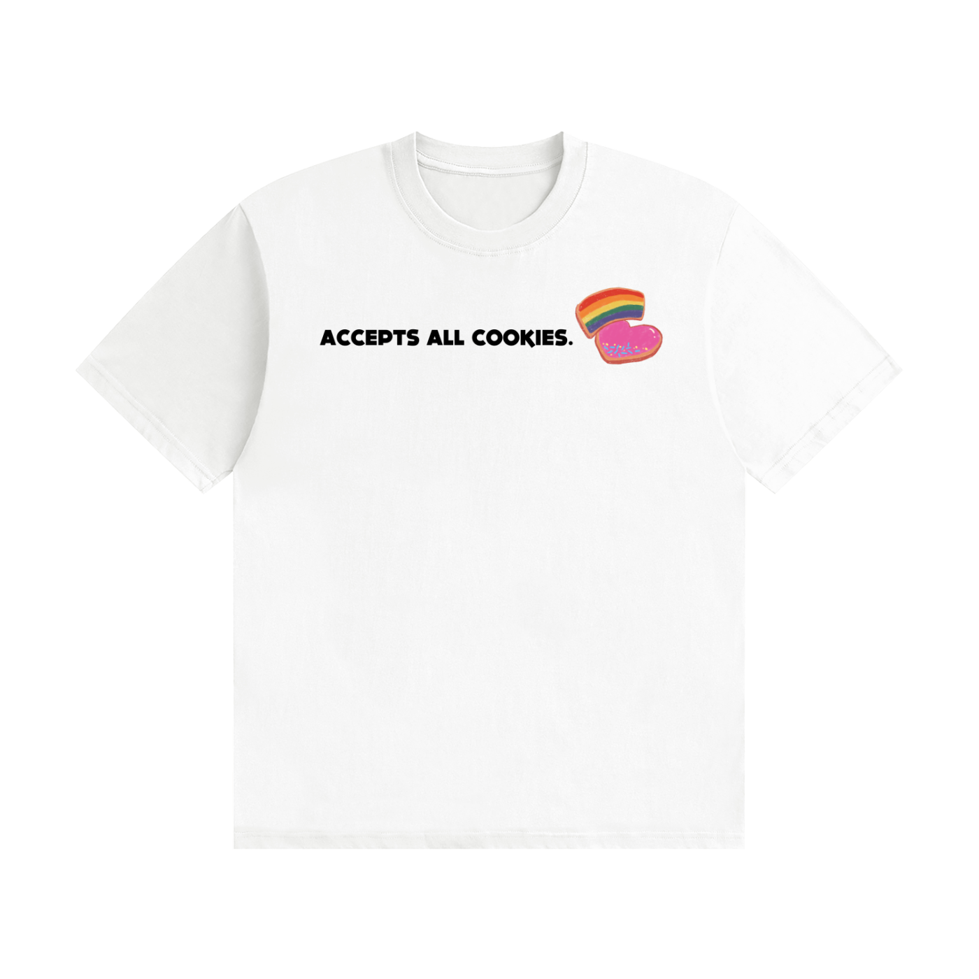 Accepts All Cookies | Unisex Seamless Cotton T-Shirt