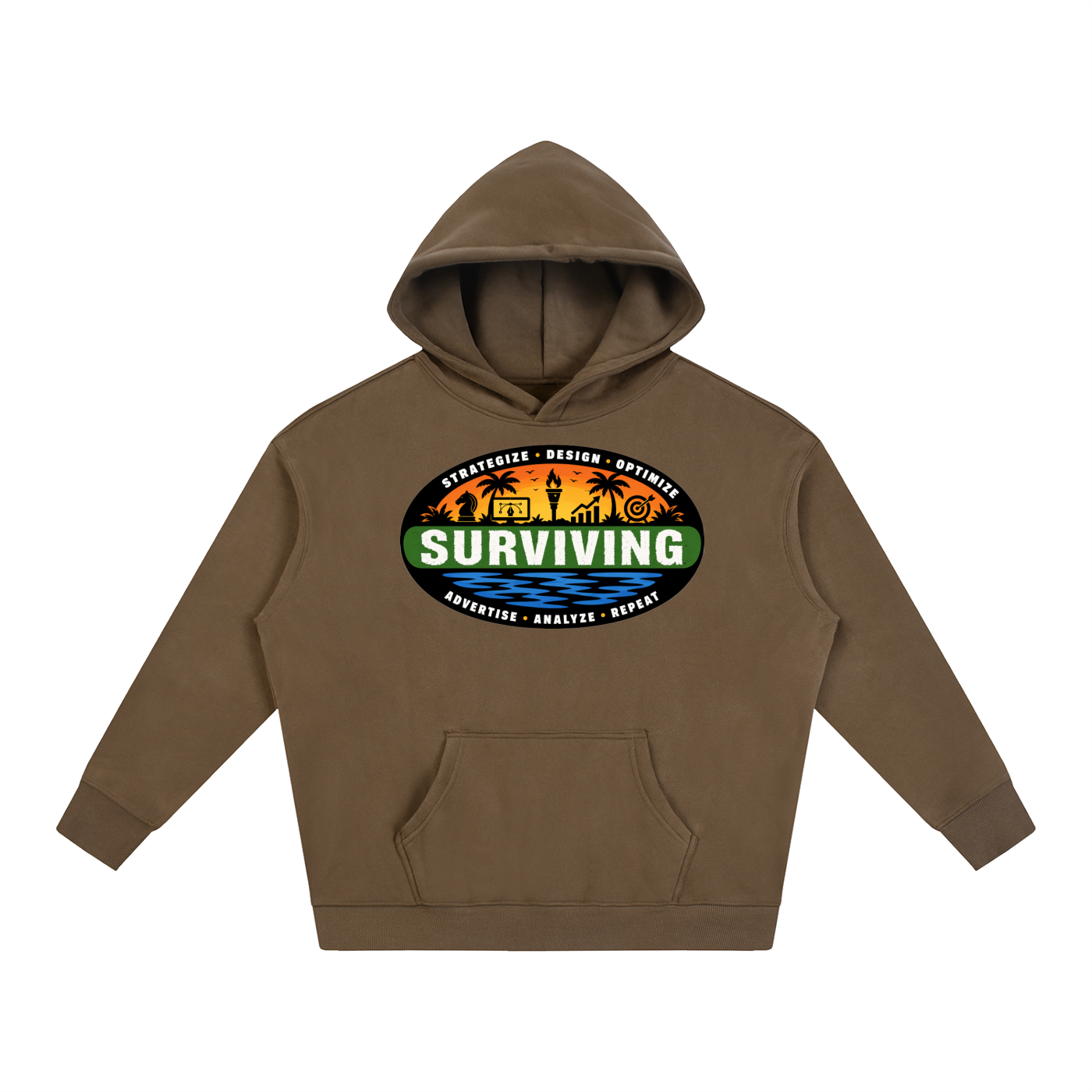 Surviving in Marketing | Oversize Fleeced Hoodie