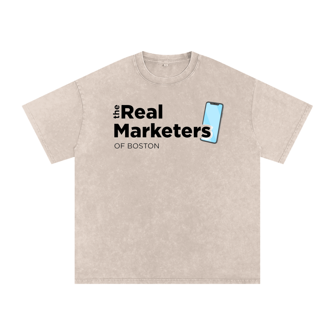 The Real Marketers of Boston | Snow Washed Oversized Cotton T-Shirt