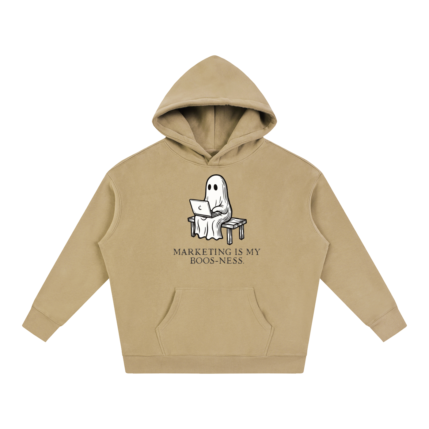 Marketing is My Boos-ness | Oversize Fleeced Hoodie