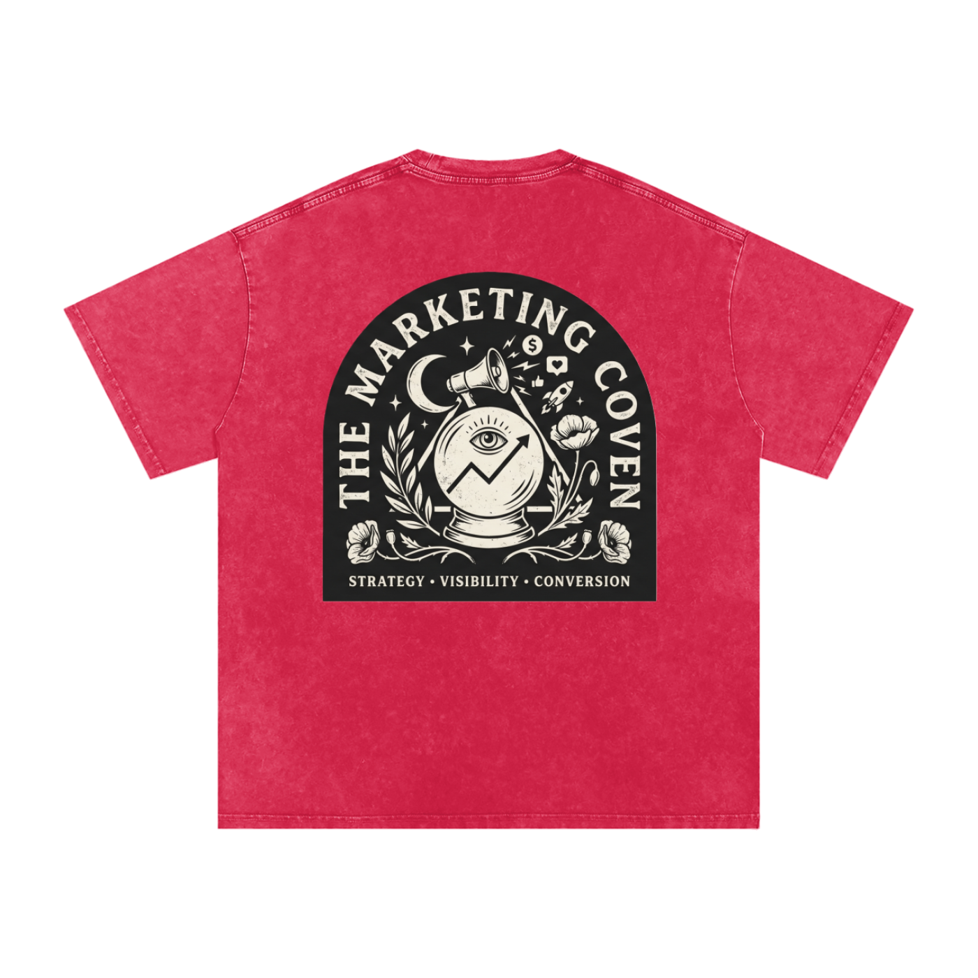 The Marketing Coven | Snow Washed Oversized Cotton T-Shirt