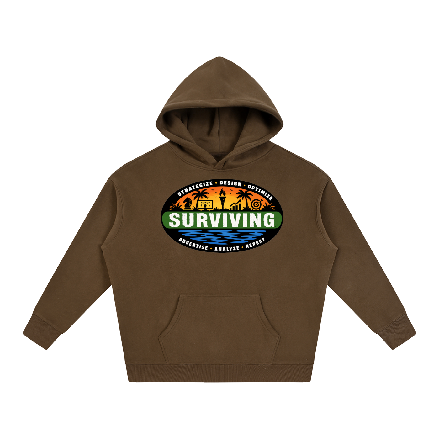 Surviving in Marketing | Oversize Fleeced Hoodie