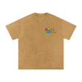 Talk Data To Me | Snow Washed Oversized Cotton T-Shirt