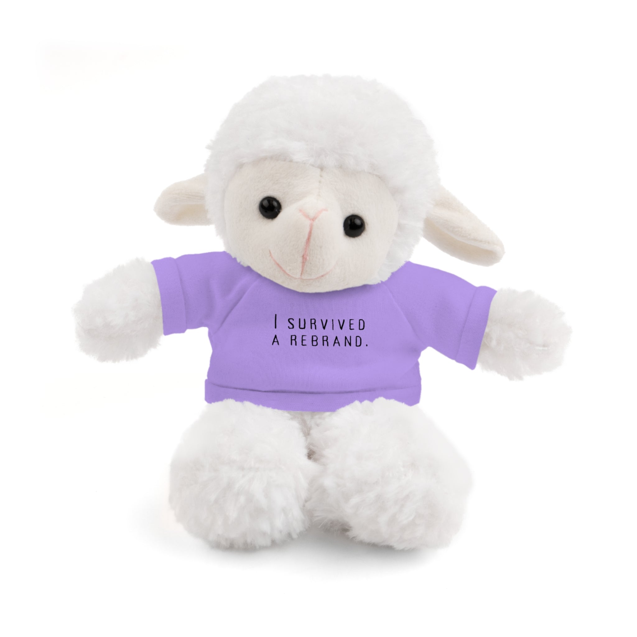 I Survived A Rebrand | Plush Stuffed Toy with Graphic Tee